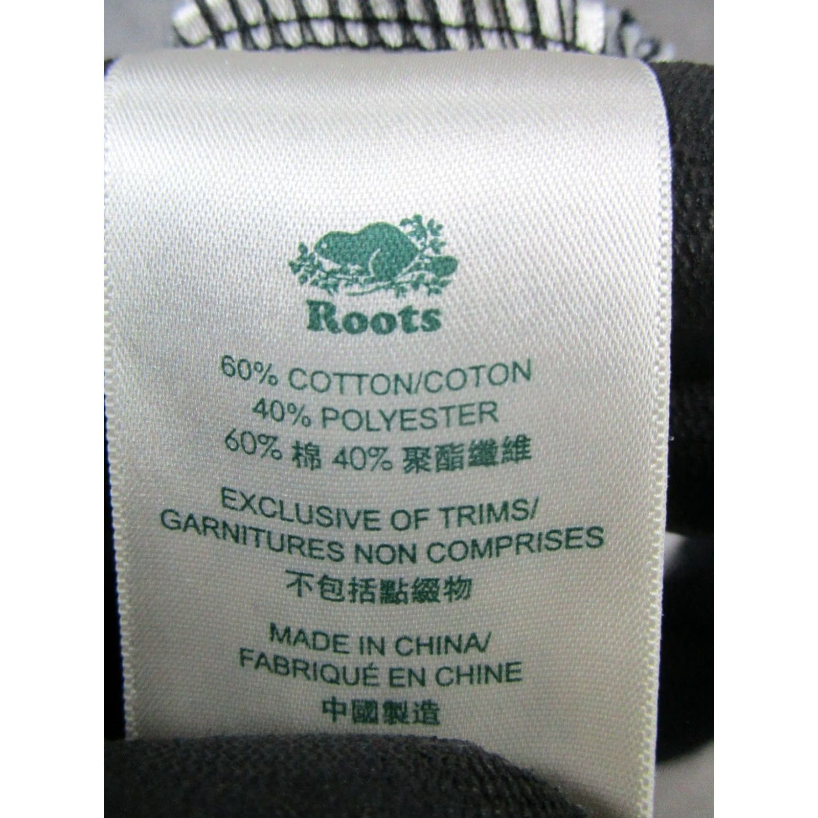 Roots Roots Jacket Adult Small Black Cotton Blend Zip Windbreaker Athletic Mens Size US S / EU 44-46 / 1 - 4 Thumbnail