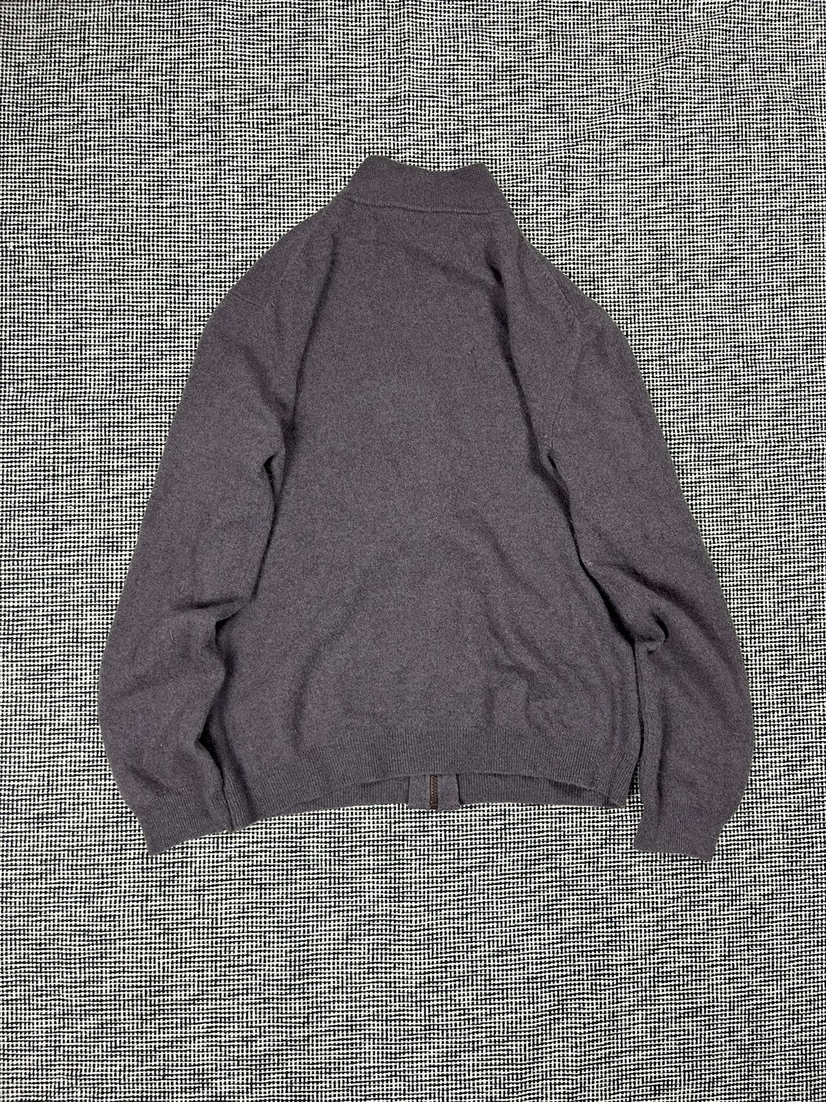 Vintage 100% cashmere top quality zip up sweater sartorial style Size US XL / EU 56 / 4 - 2 Thumbnail