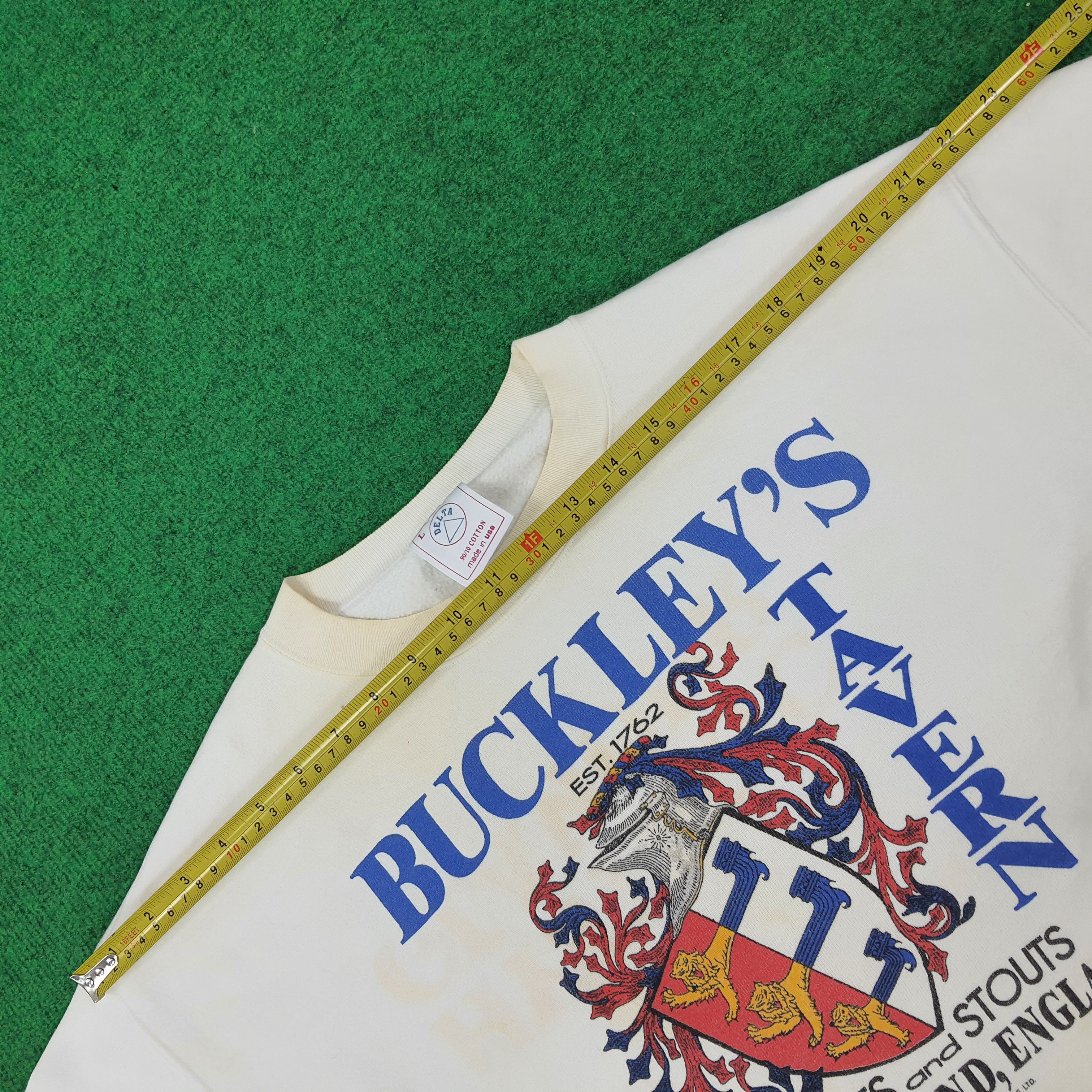 Delta Vintage American Buckley's Tavern Art Sweatshirt C225N13 Size US L / EU 52-54 / 3 - 8 Thumbnail