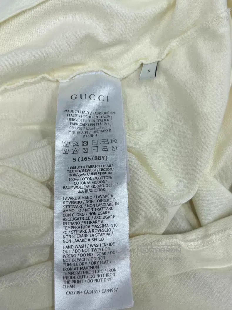 Gucci Gucci White letter short-sleeved T-shirt Size S / US 4 / IT 40 - 5 Thumbnail
