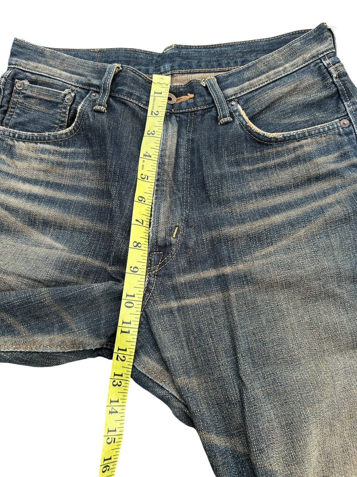 Edwin × Kapital × Vintage Vintage Edwin 505 Selvedge Baggy Rusty Distressed Denim Jean Size US 31 - 14 Thumbnail