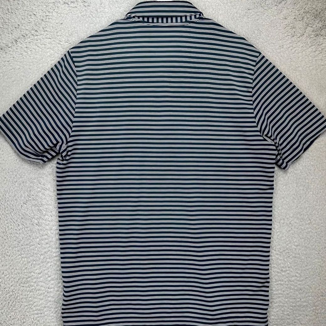 Adidas adidas Shirt Mens M Blue Golf Polo Adults Stripe Rugby Athletic Stretch Size US M / EU 48-50 / 2 - 3 Thumbnail