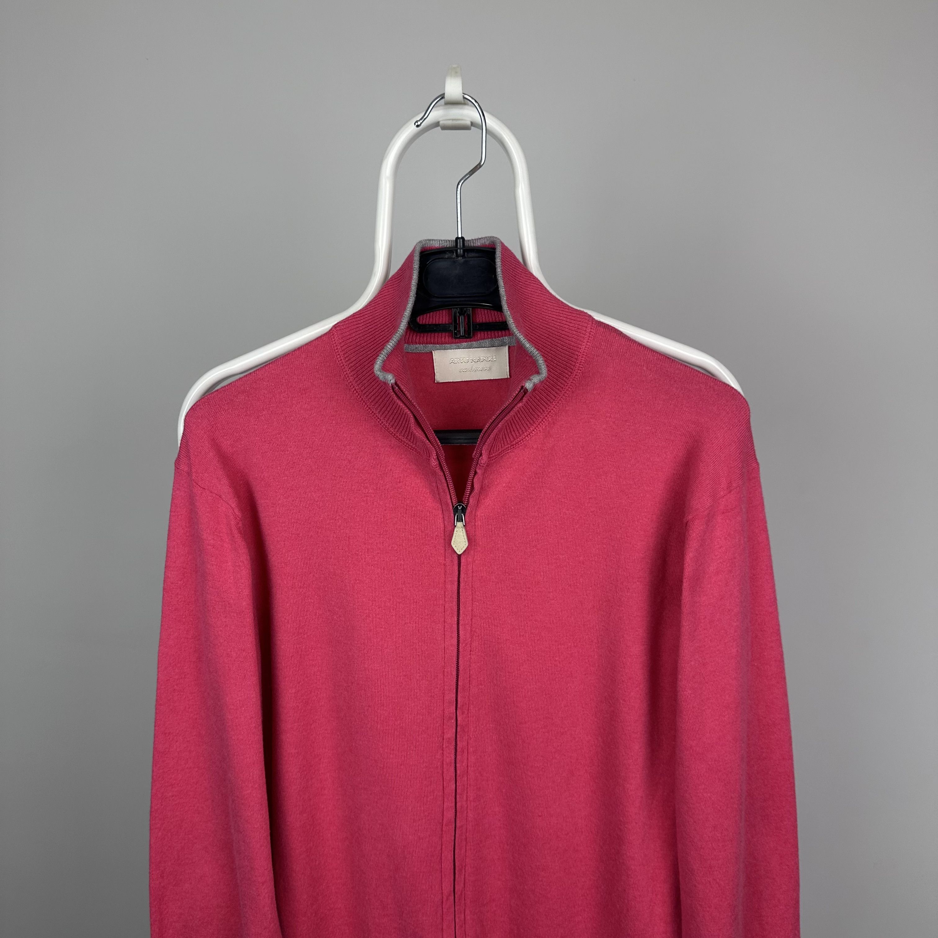Other Atru Napoli cashmere full zip sweater pink M Size US M / EU 48-50 / 2 - 2 Thumbnail