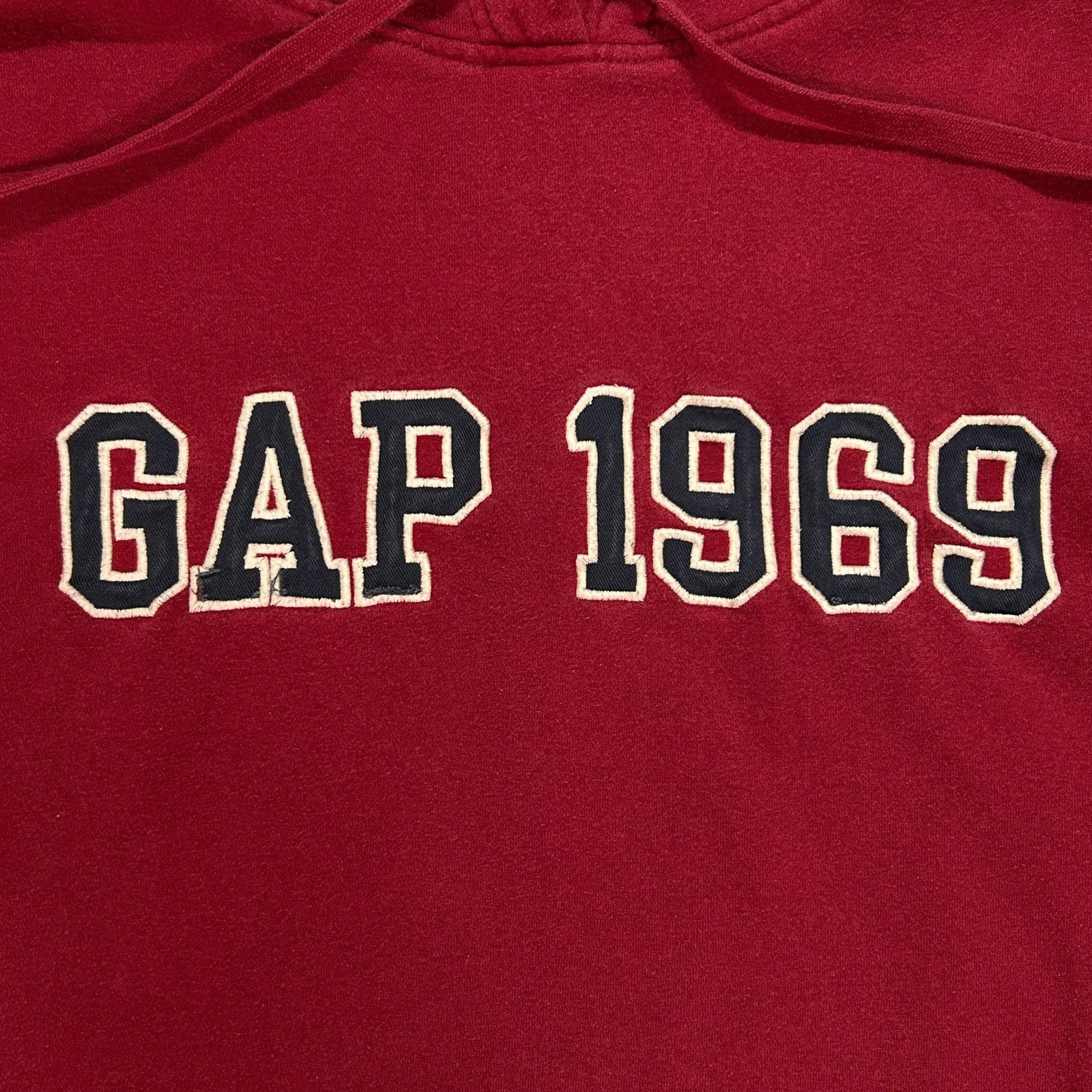 Gap Gap 1969 Applique burgundy casual sportswear hoodie mens L Size US L / EU 52-54 / 3 - 3 Thumbnail
