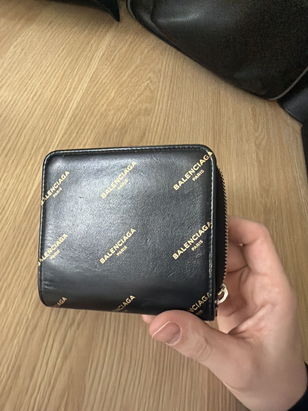 Balenciaga Balenciaga Monogram Wallet Size ONE SIZE - 8 Thumbnail
