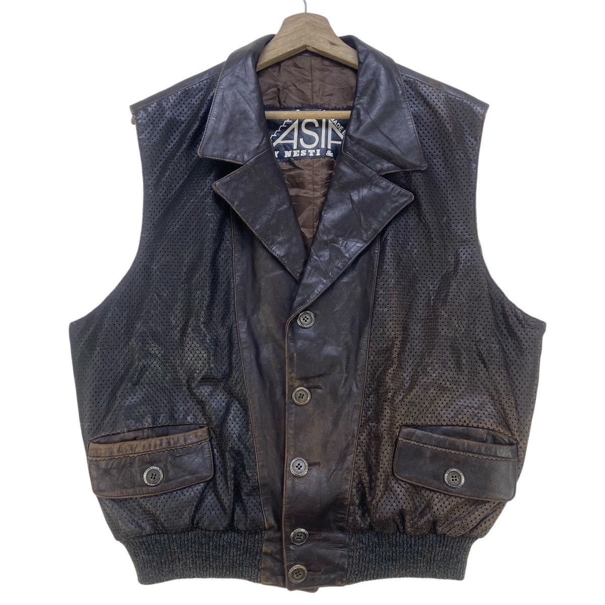 Genuine Leather × Vintage Vintage Asia by Nesti & Co Leather Vests Size US S / EU 44-46 / 1 - 2 Thumbnail