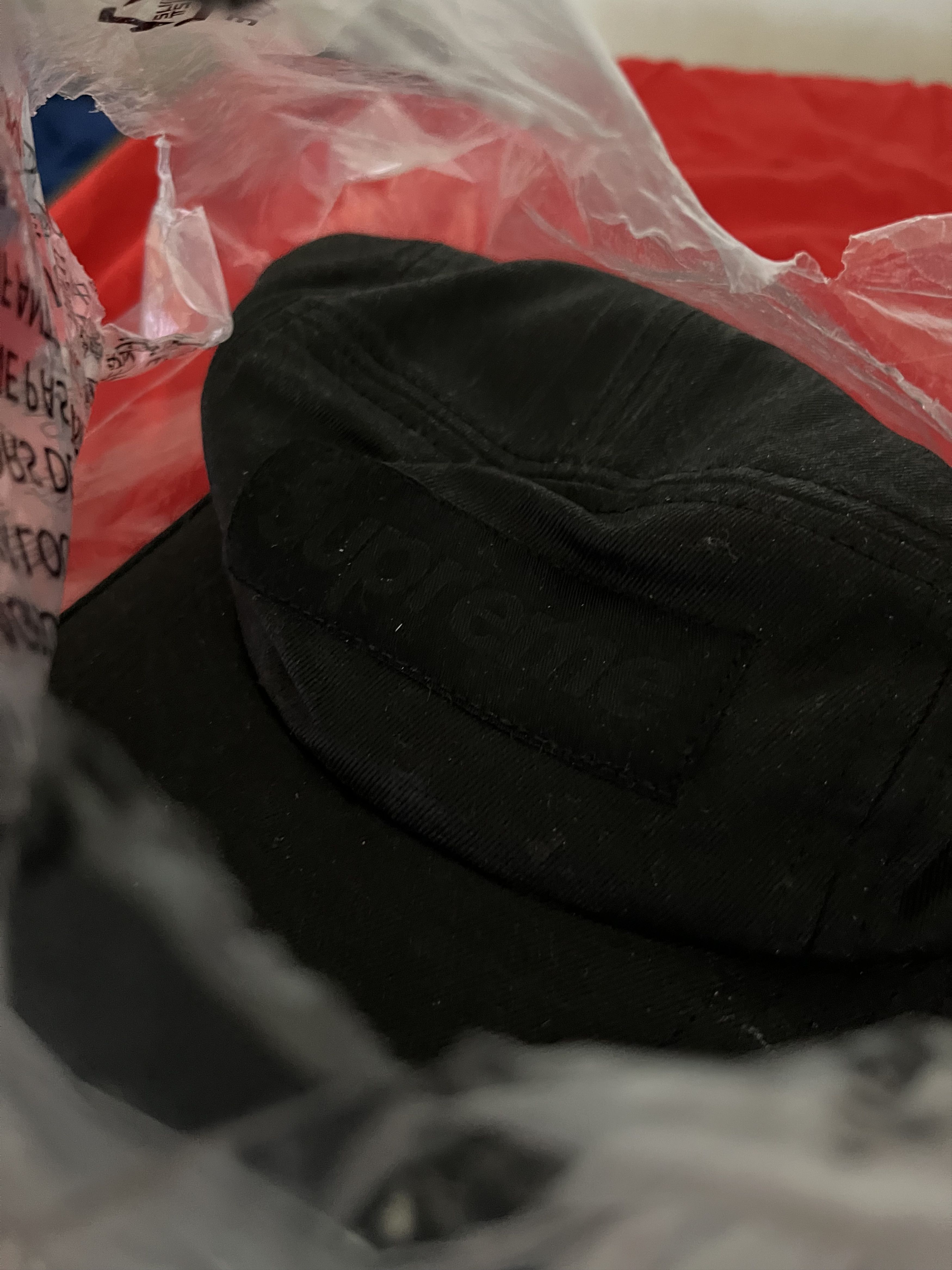 MM6 Mm6 supreme black painted hat Size ONE SIZE - 1 Thumbnail