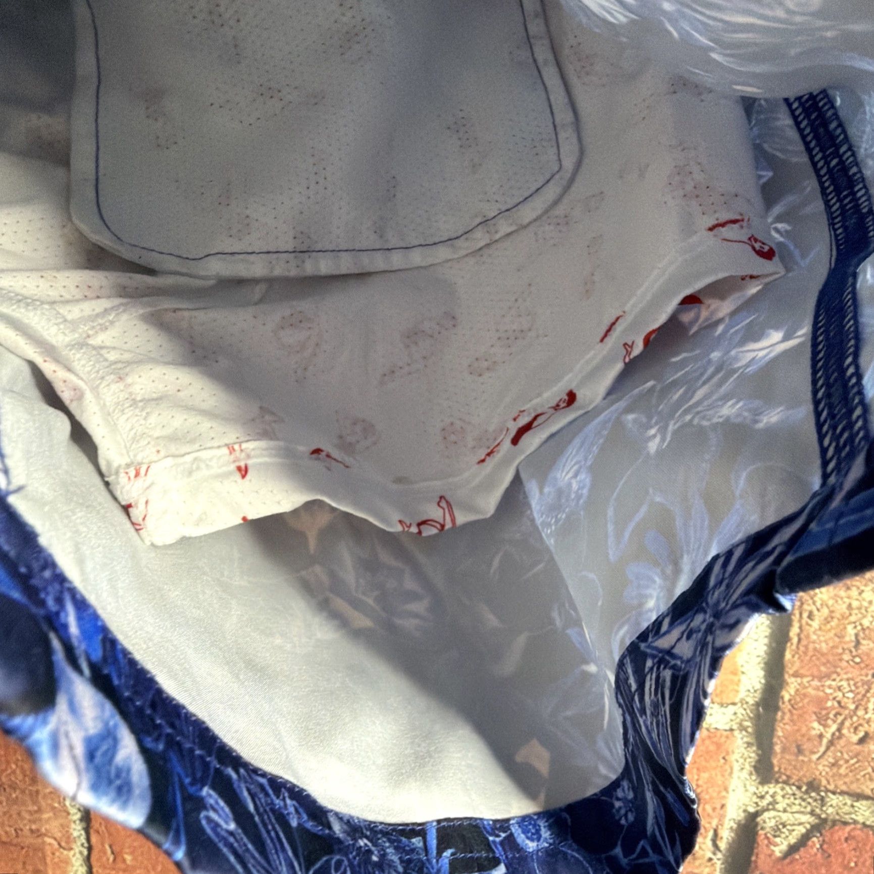 Robert Graham Robert Graham Board Shorts Swim Trunks Blue Floral 34 Men's Tropical Surfing Trunks, Back Pocket, Drawstring, Pockets, Tie closure Size US 34 / EU 50 - 5 Thumbnail