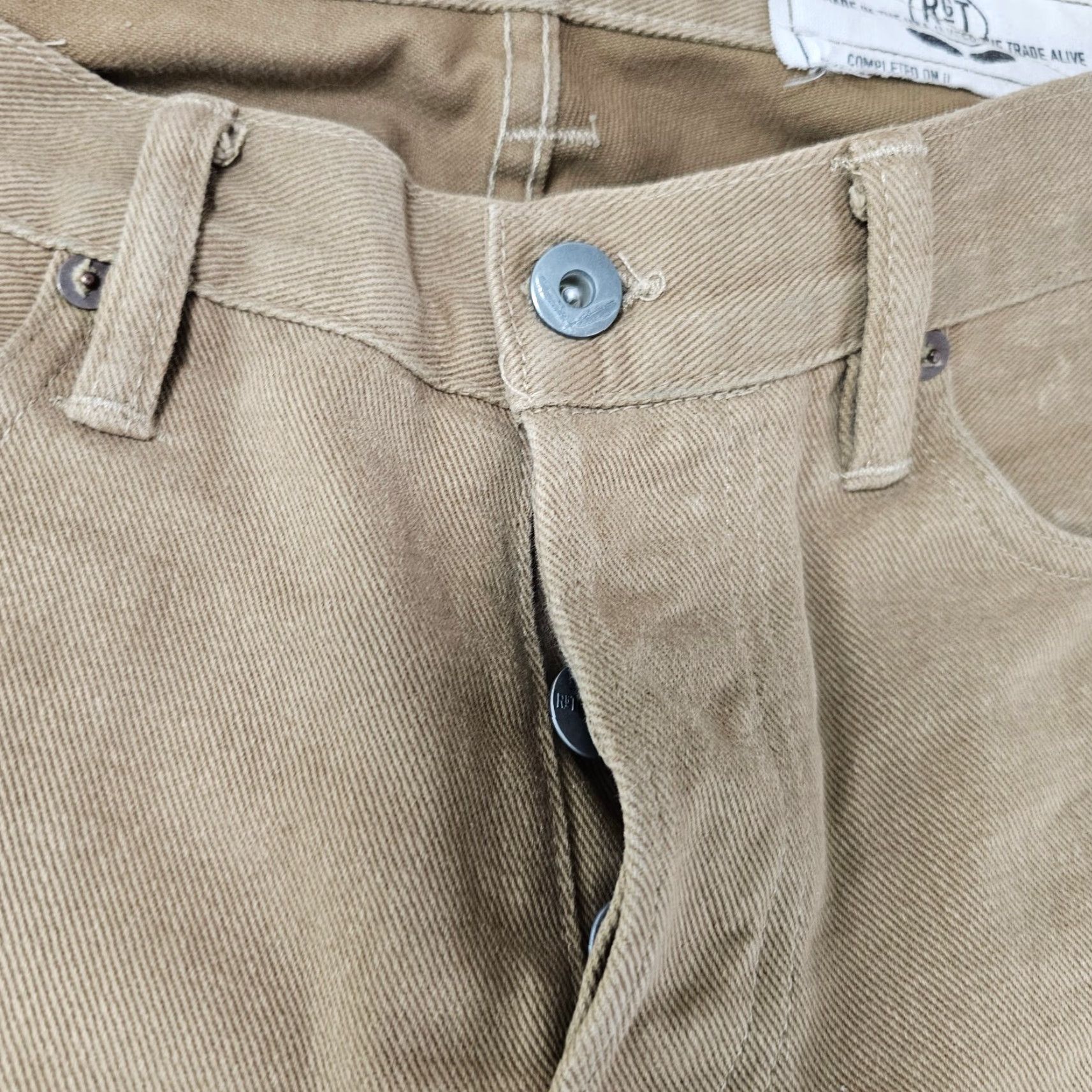 Rogue Territory Rogue Territory Jeans Mens 31x28 Brown RGT Skinny Signature Six Pocket Japanese Jeans 5-Pocket Design USA Size US 31 - 4 Thumbnail