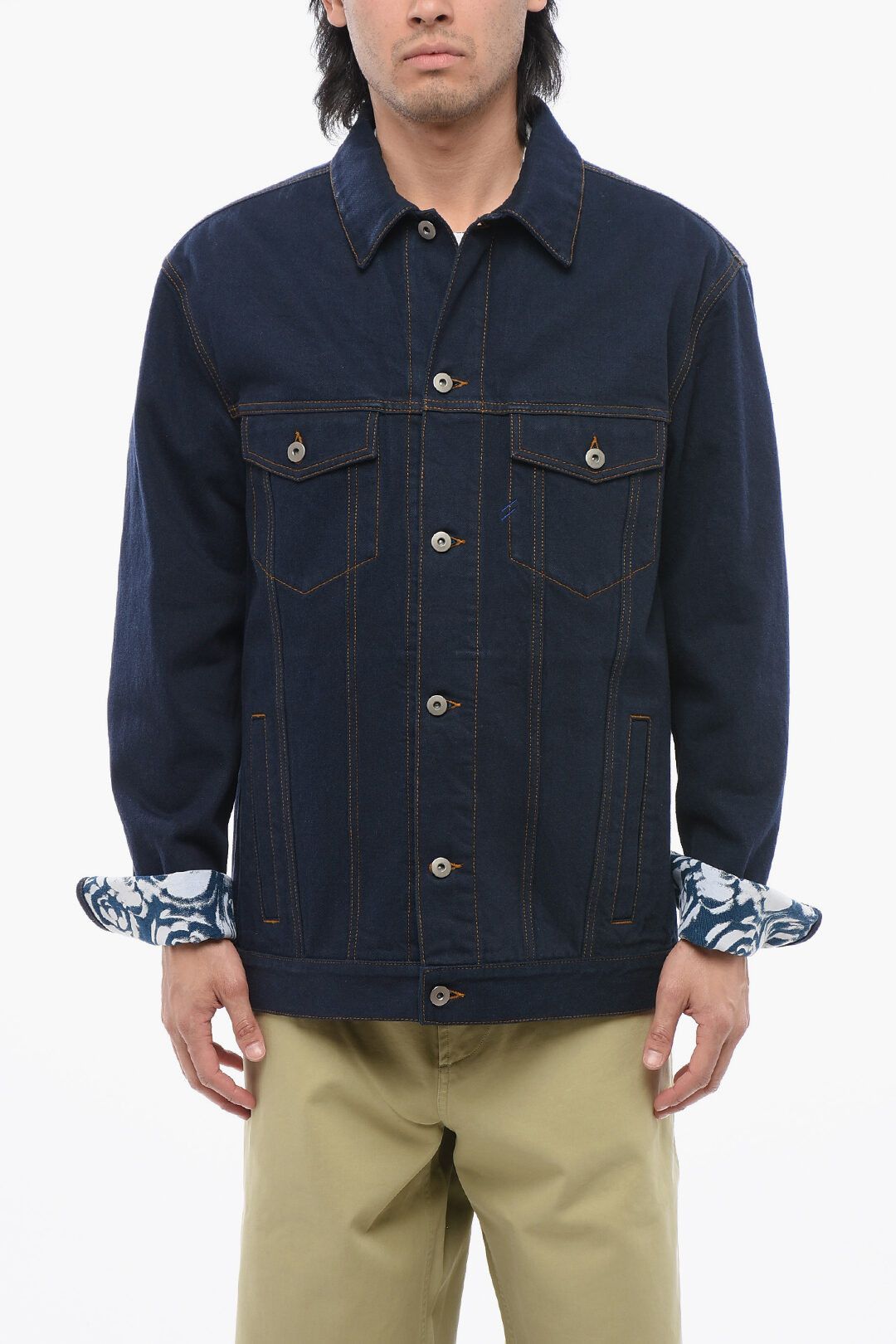 Burberry og1mm1125 Dark Washed Denim Jacket in Blue Size US M / EU 48-50 / 2 - 1 Thumbnail