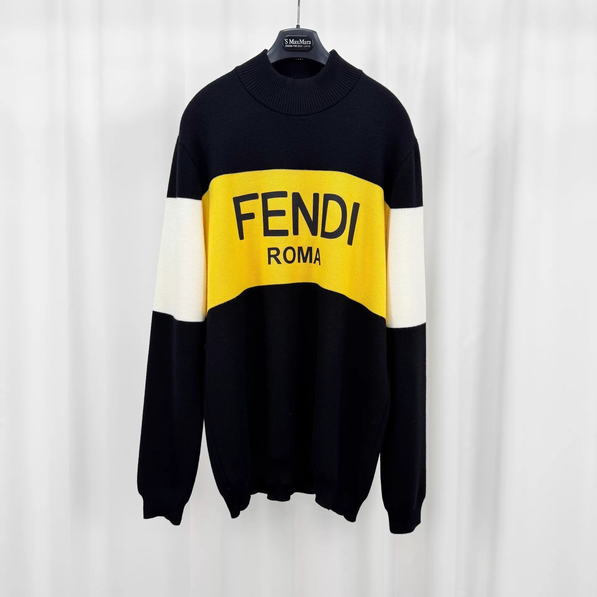 Fendi Fendi Printed Logo Wool Knit Pullover Size 56 99 New Size US XL / EU 56 / 4 - 1 Thumbnail