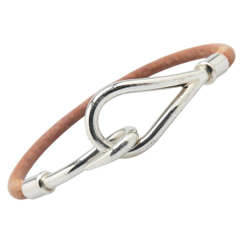 Hermes Hermes Jumbo Leather Metal Bracelet Leather Bracelet DUTY FREE for USA