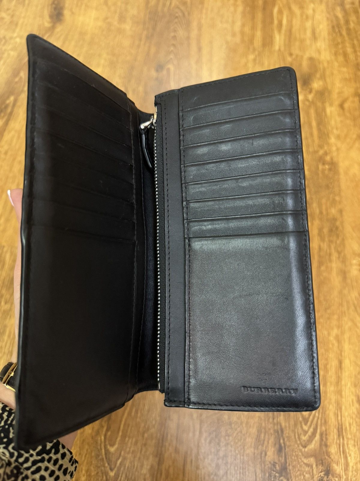 Burberry BURBERRY BIFOLD LEATHER BLACK-GRAY LARGE WALLET FULL SET Size ONE SIZE - 12 Thumbnail