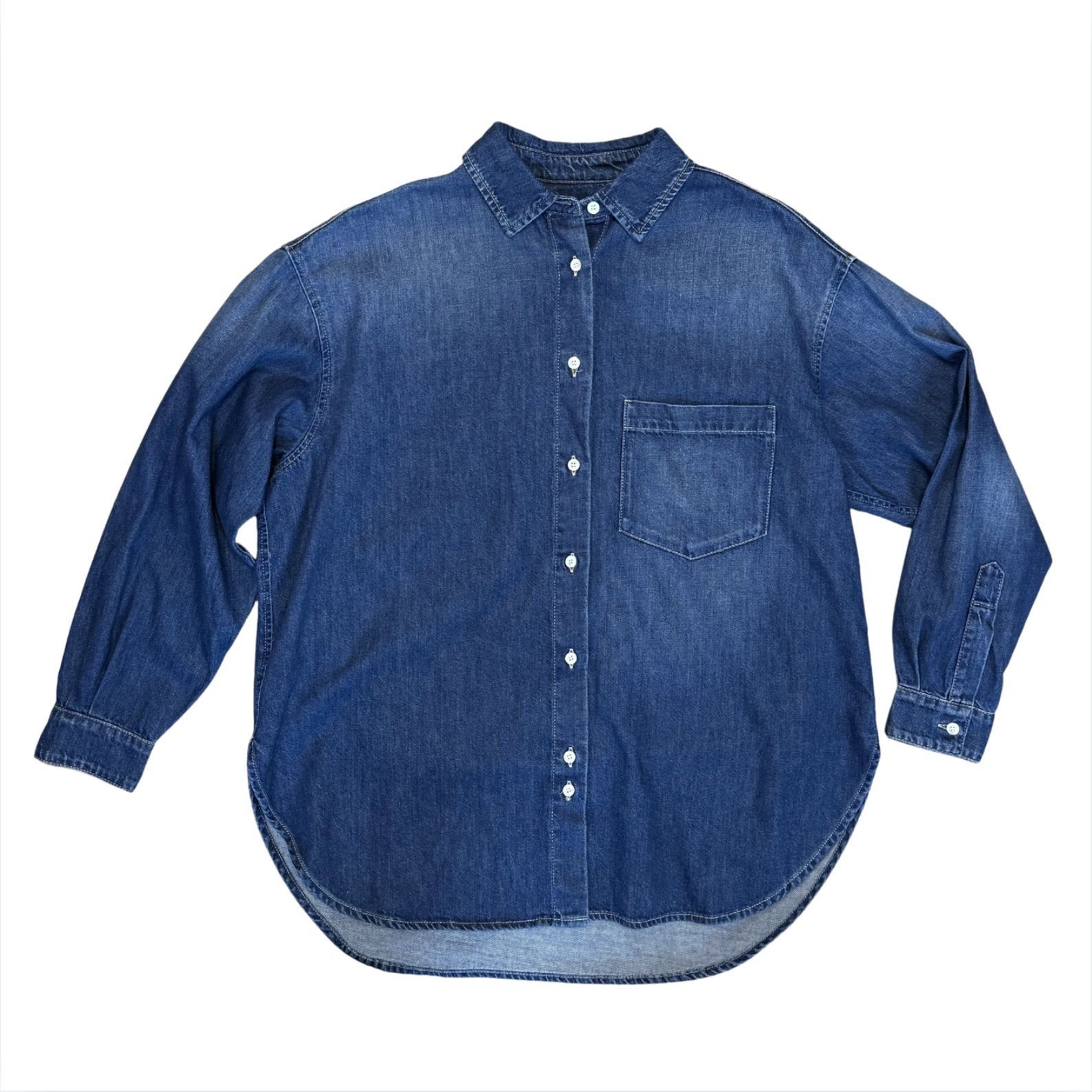 CLOSED CLOSED Mira Denim Jean Oversized Shirt Top EUC $365 S Size S / US 4 / IT 40 - 2 Thumbnail