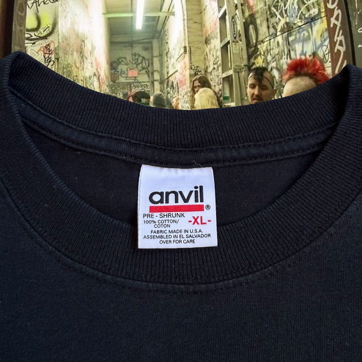 Anvil × Band Tees 90s Hornswaggled California Metal Punk Band Vintage Shirt XL Size US XL / EU 56 / 4 - 5 Thumbnail