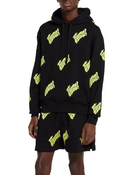 Gucci oc11z526 Embroidered Cotton Jersey Sweatshirt Hoodies Black Size US XXL / EU 58 / 5 - 3 Thumbnail