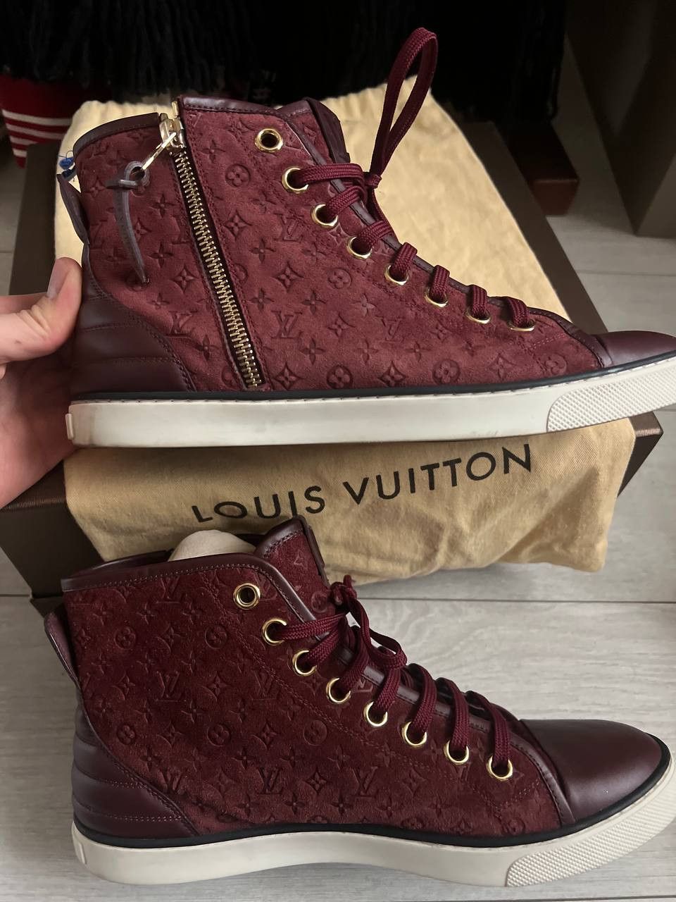 Louis Vuitton Louis Vuitton Punchy High Top Sneakers Size US 9.5 / IT 39.5 - 3 Thumbnail