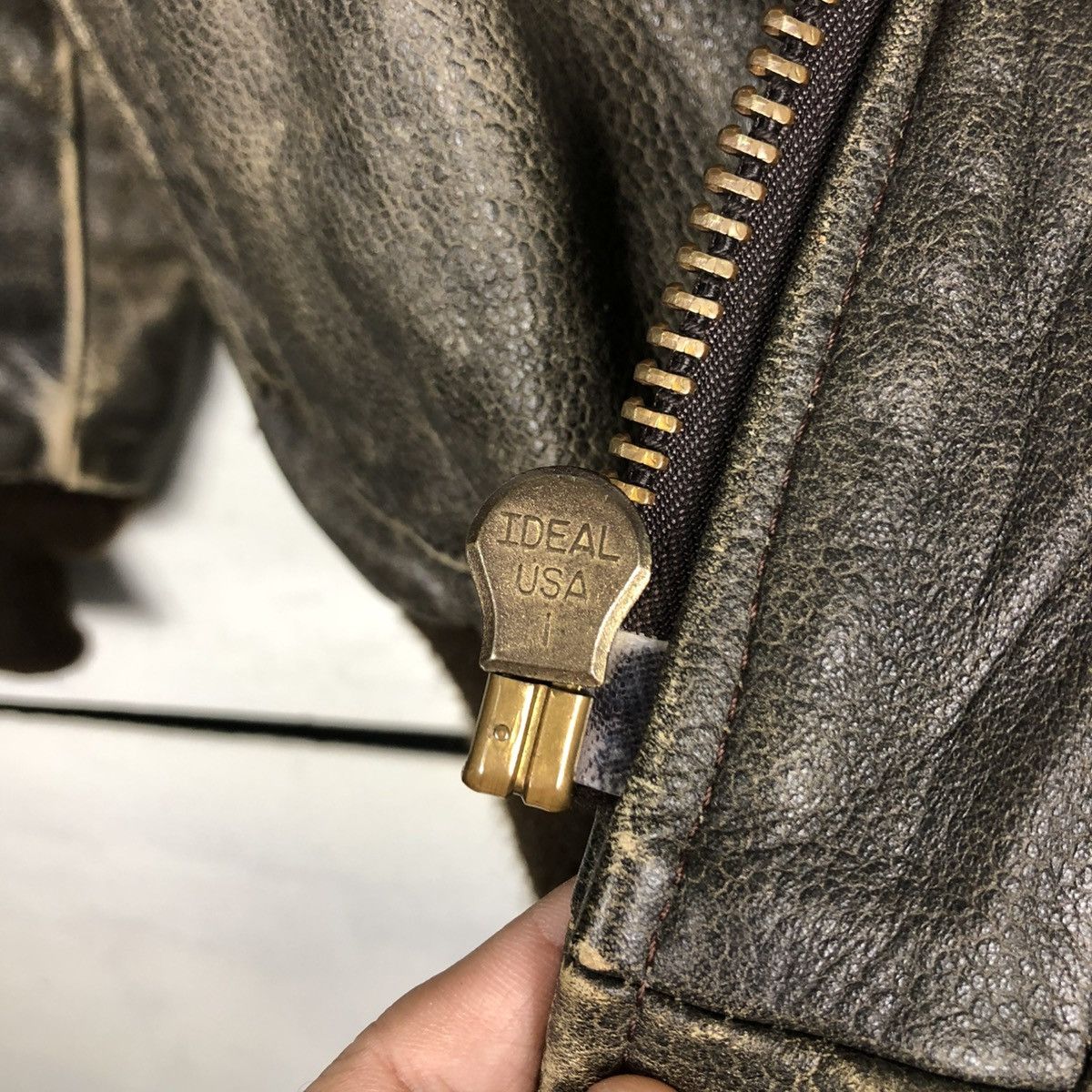 Vintage 🔥VINTAGE LEATHER JACKET BROOKS CRAFTED WITH PRIDE USA Size US M / EU 48-50 / 2 - 20 Thumbnail