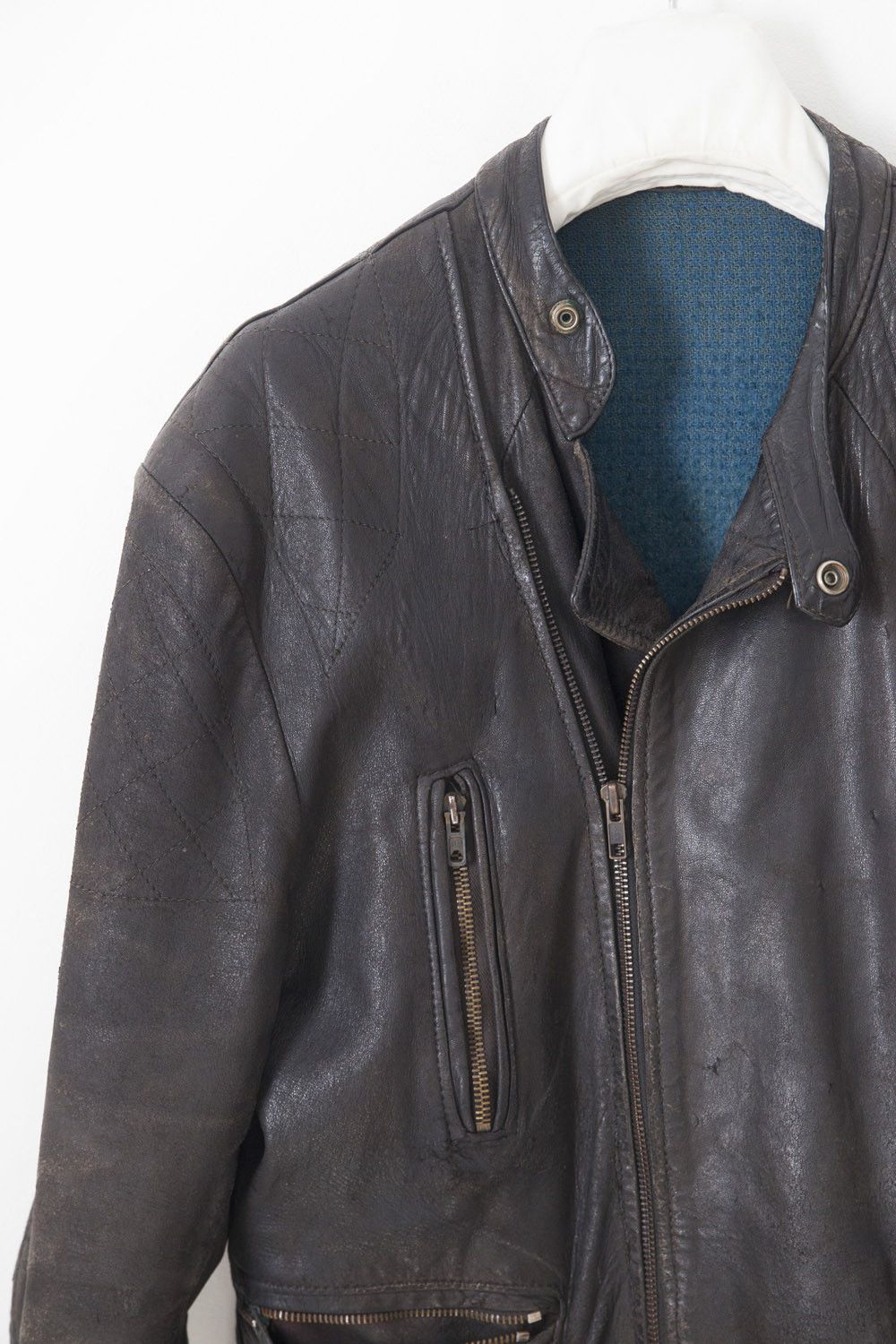 Vintage Vintage 1980's leather perfecto jacket Size US M / EU 48-50 / 2 - 2 Thumbnail