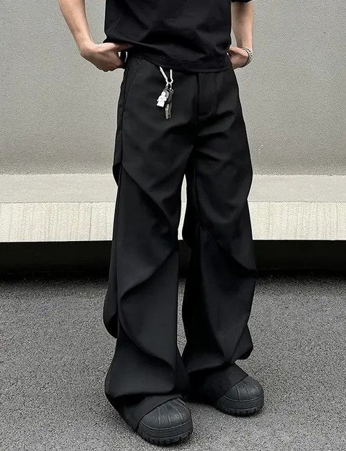 Japanese Brand × Vintage Outdoor retro cleanfit ruched pleated flared pants Size US 34 / EU 50 - 3 Thumbnail