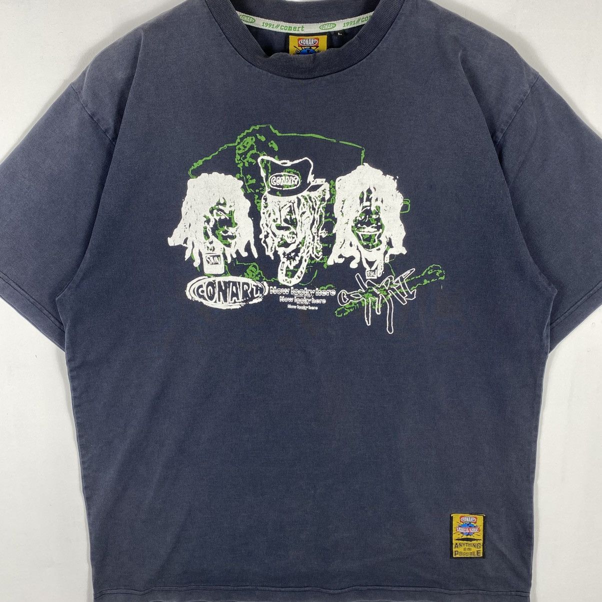 Rap Tees × Vintage Vintage 00's CONART WORLD WIDE Now Looky Here Faded Tee Size US L / EU 52-54 / 3 - 3 Thumbnail