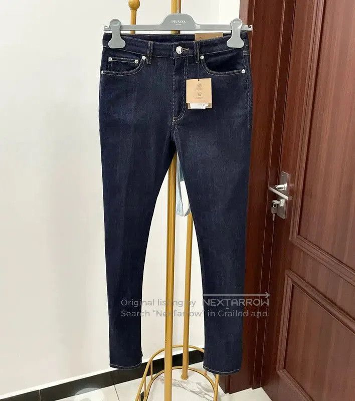 Burberry Burberry Blue Cotton Women’s Jeans Size XS. Size 22" - 2 Thumbnail