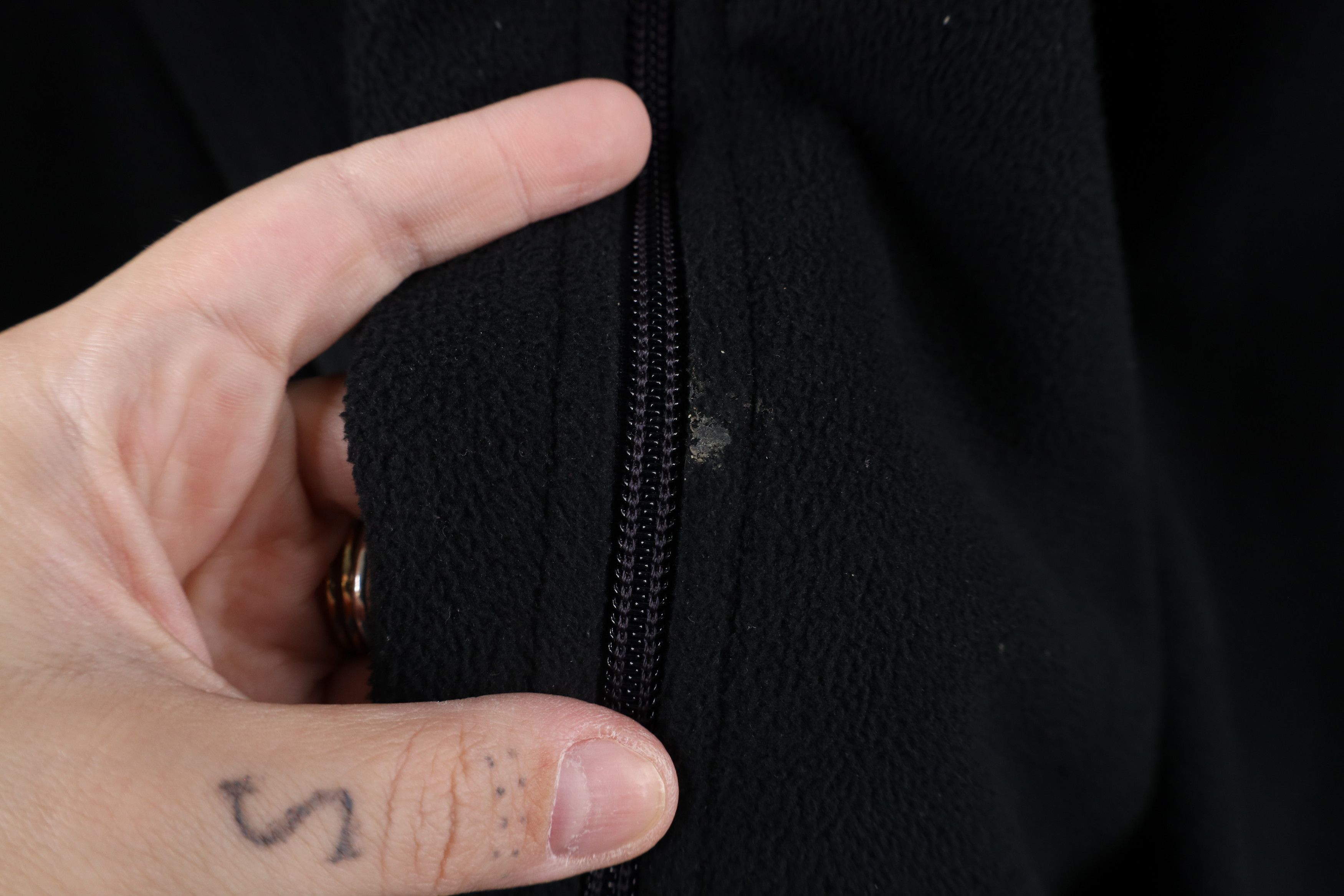 Lands' End × Vintage Vintage 90s Lands End Fleece Full Zip Jacket Black Size XL / US 12-14 / IT 48-50 - 4 Thumbnail