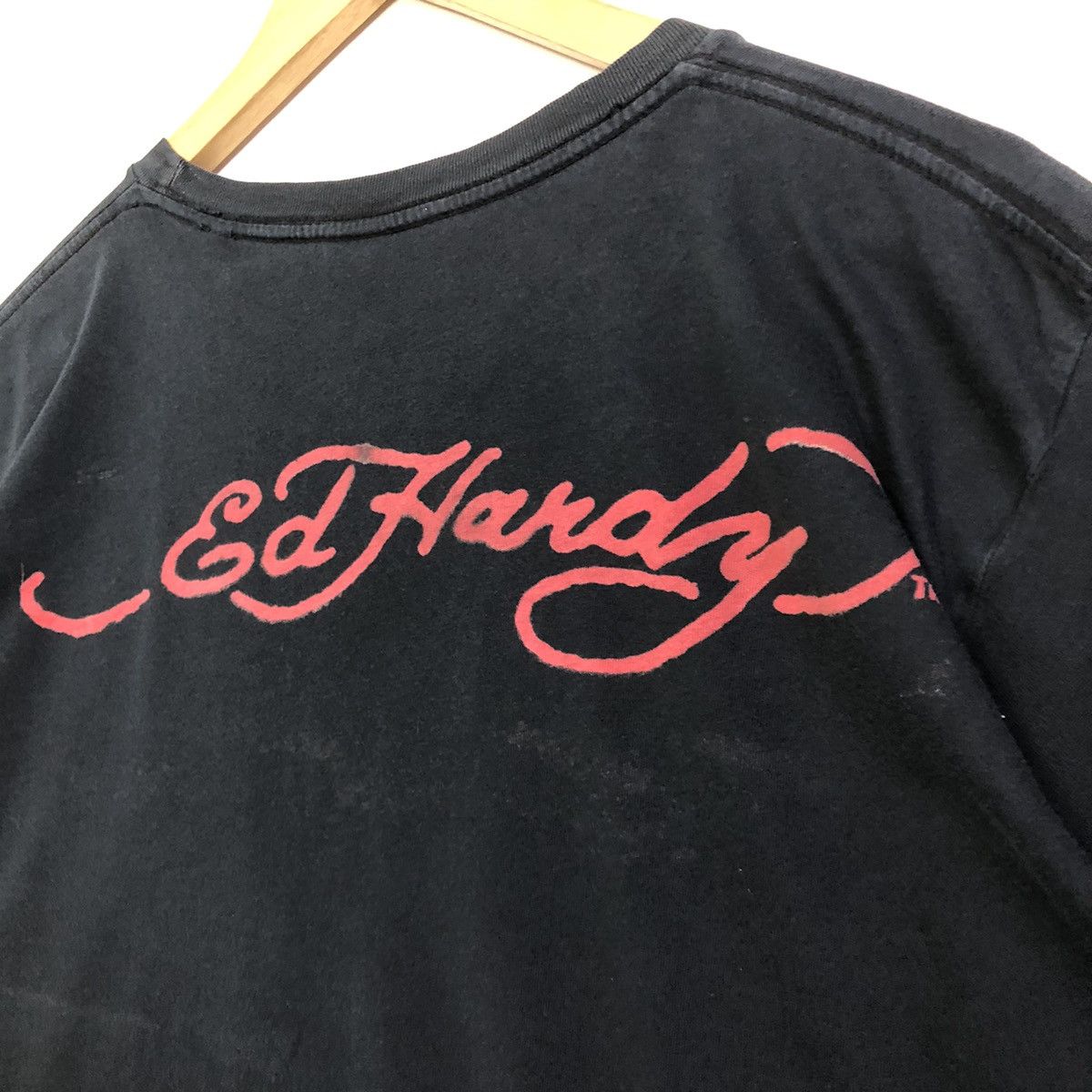 Ed Hardy Thrashed Ed Hardy By Christian Audigier Skull Photo Tee Size US L / EU 52-54 / 3 - 15 Thumbnail