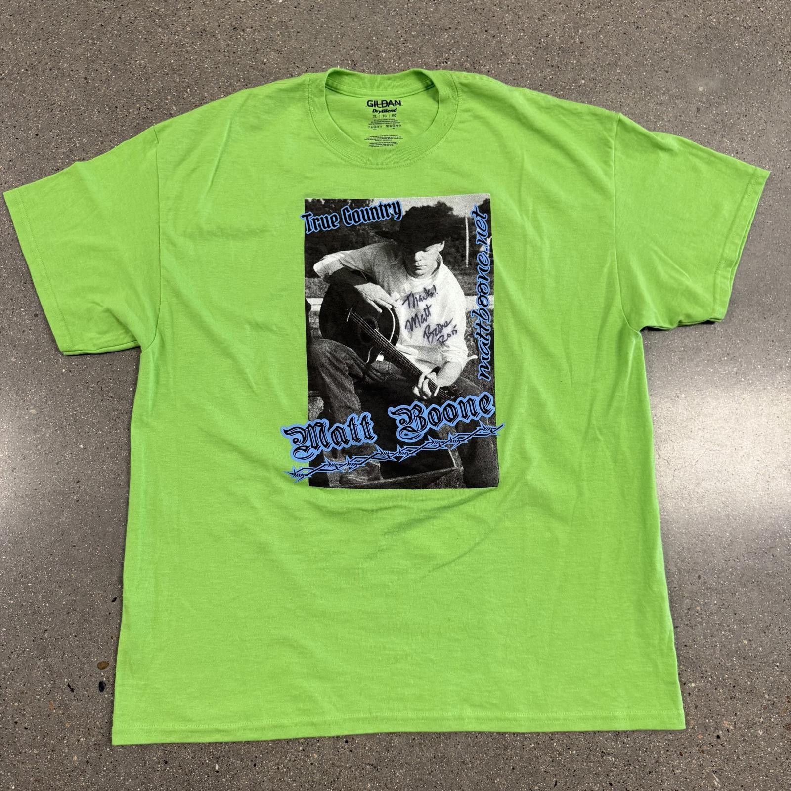 Gildan Signed Matt Boone 2015 True Country T-Shirt XL Size US XL / EU 56 / 4 - 1 Thumbnail