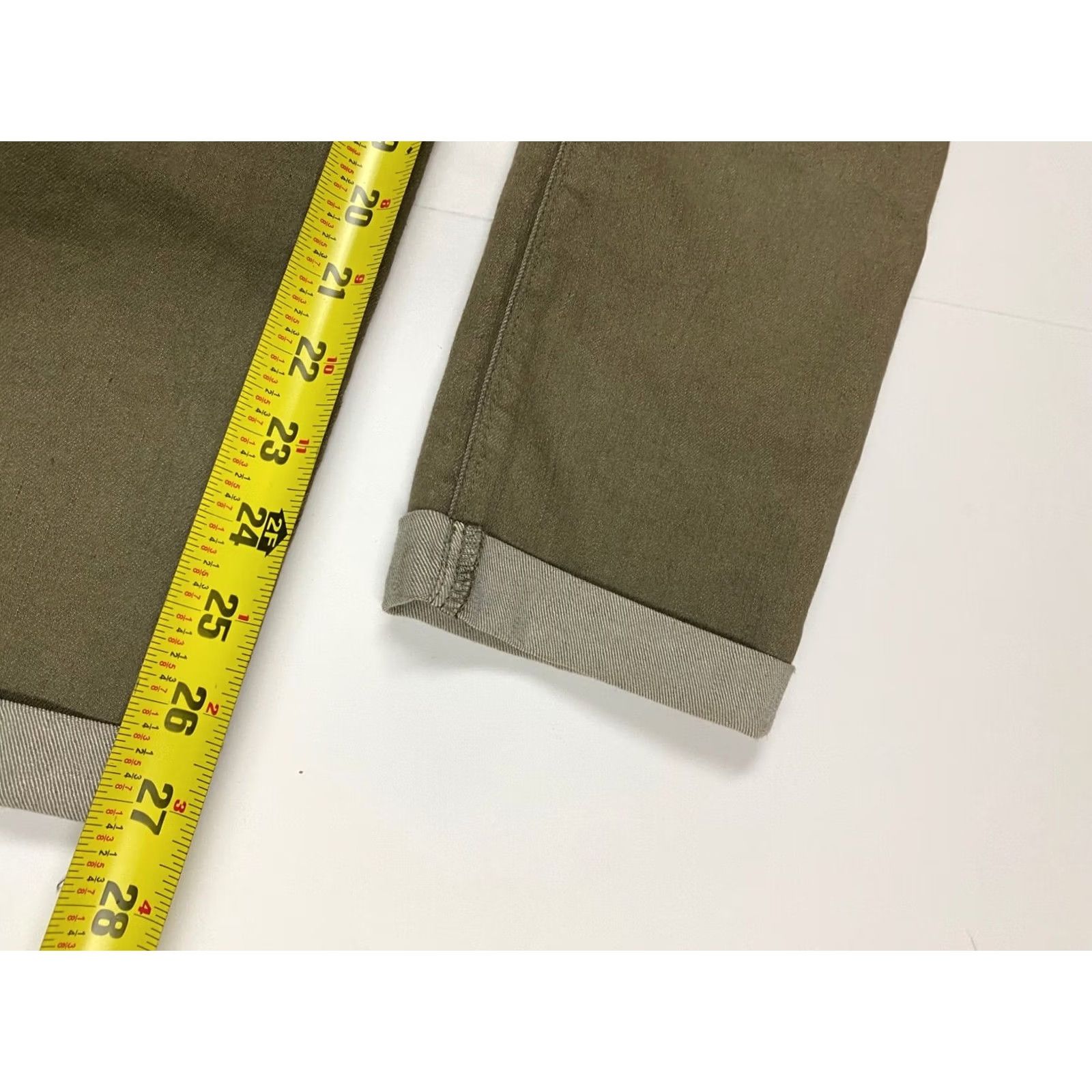 Vince Camuto Vince Camuto Jeans Women Skinny Stretch Denim 25 Green Regular Inseam 27 Ros e Breathable Cuff VINTAGE No Size 42" / US 20 - 7 Thumbnail