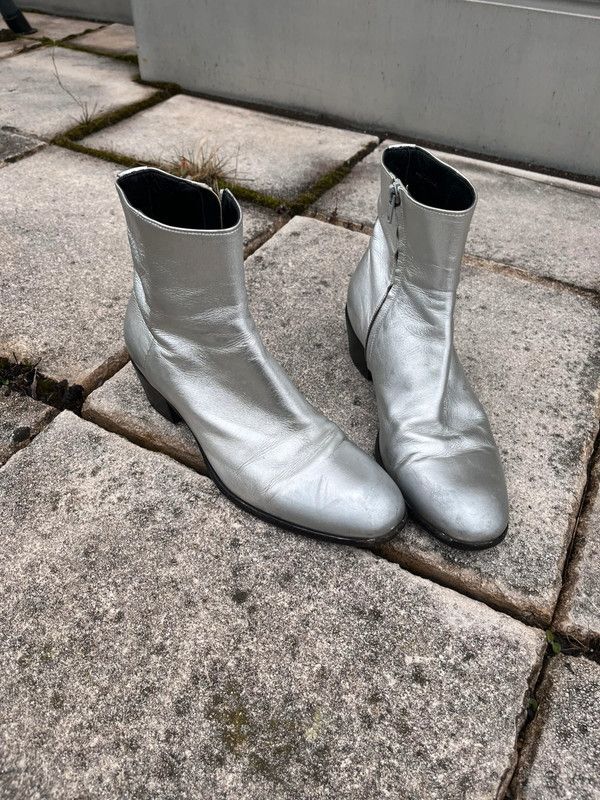 Maison Margiela Maison Martin Margiela Cuban Heels silver Size US 6 / EU 39 - 1 Thumbnail