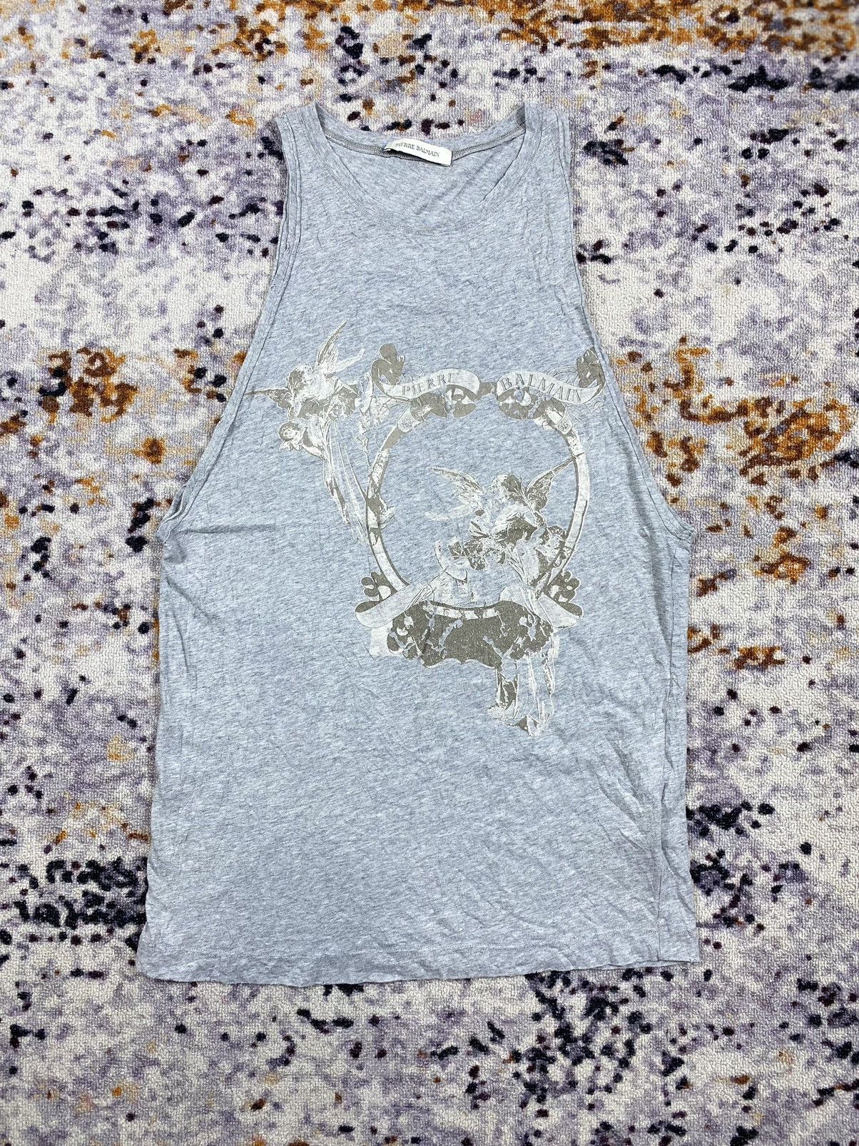 Vintage Pierre Balmain tank tops distressed