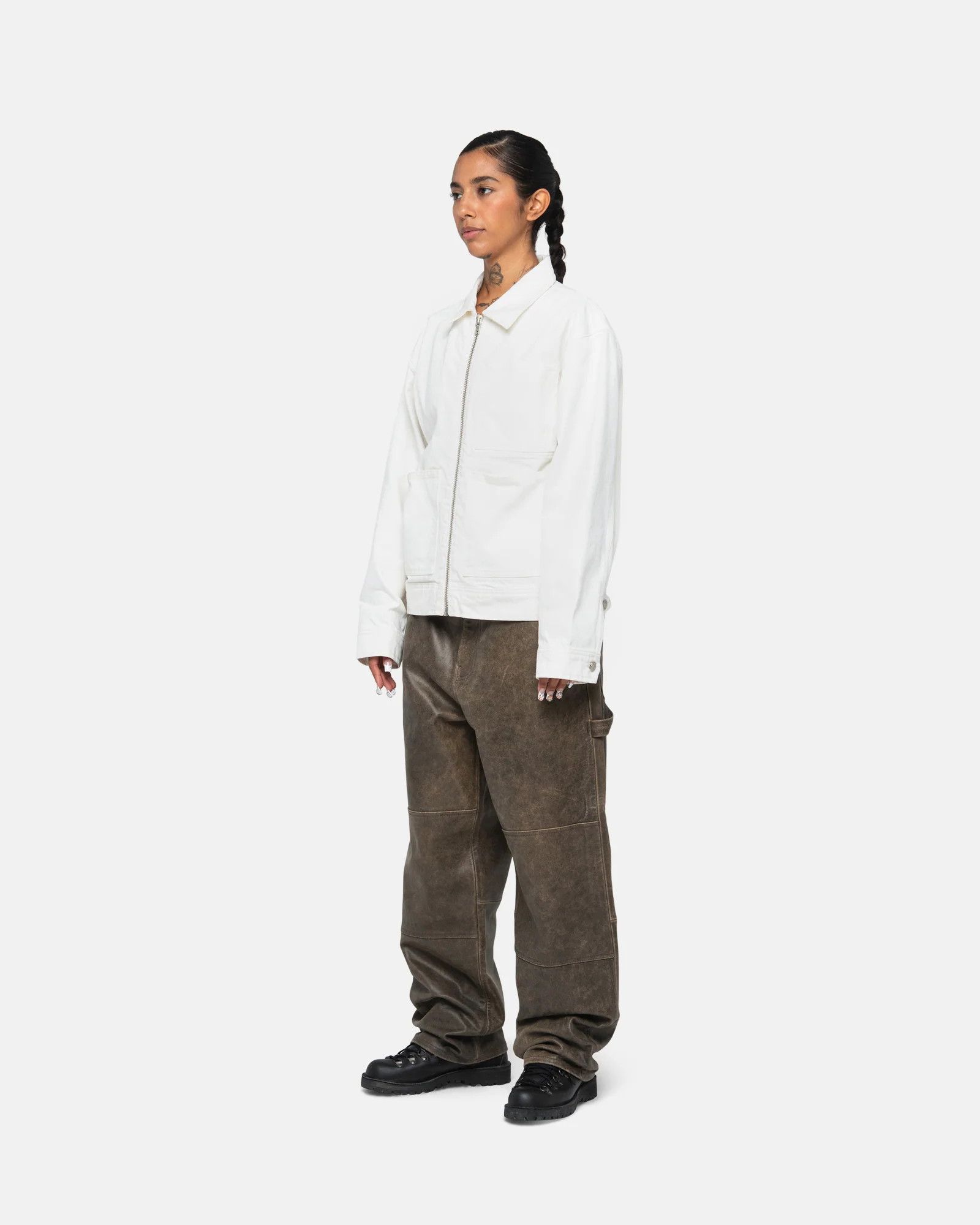 Stussy Overdyed Zip Work Jacket Size US M / EU 48-50 / 2 - 5 Thumbnail