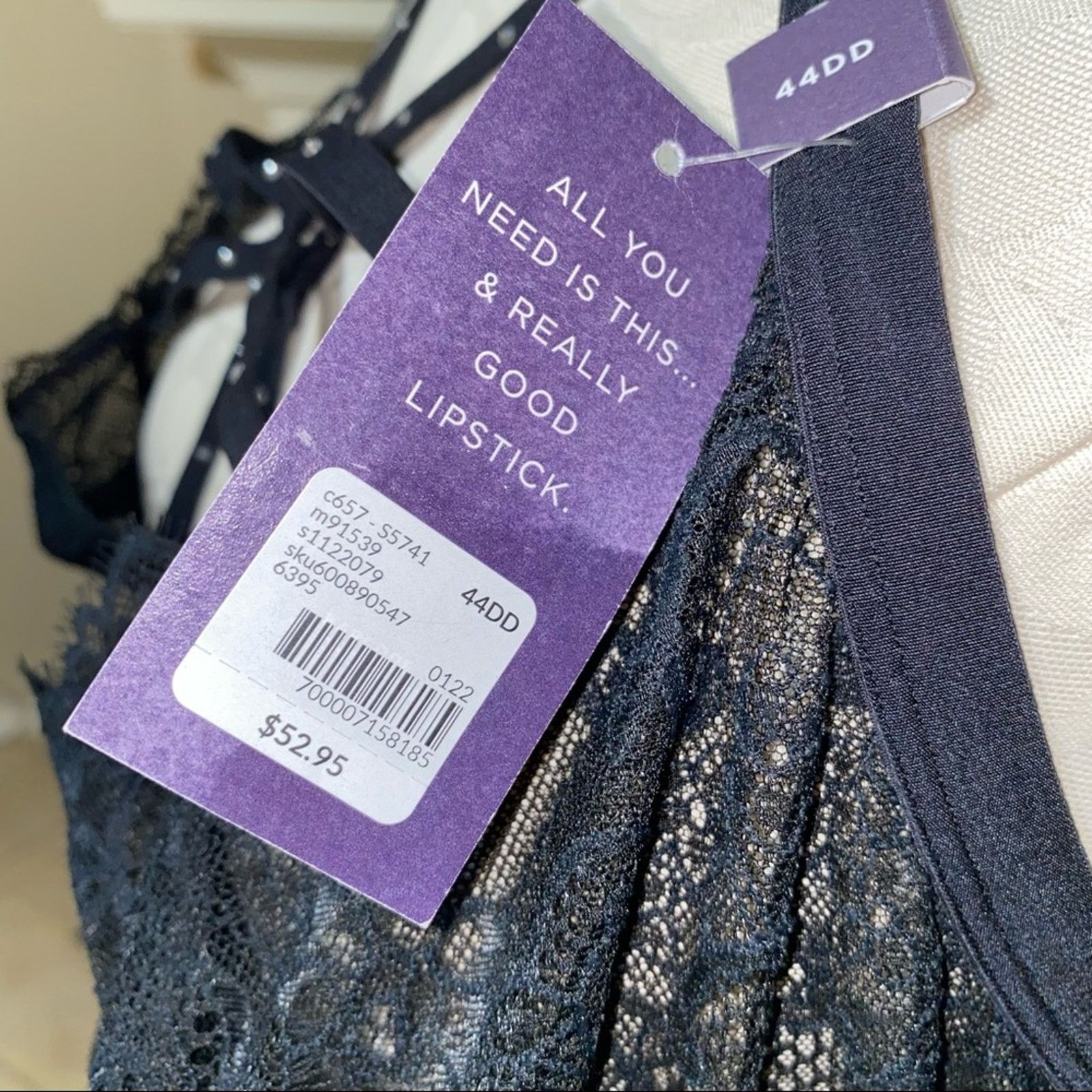 Other Cacique The Seriously Sexy Collection lace Bra 44DD NWTs Size ONE SIZE - 7 Thumbnail