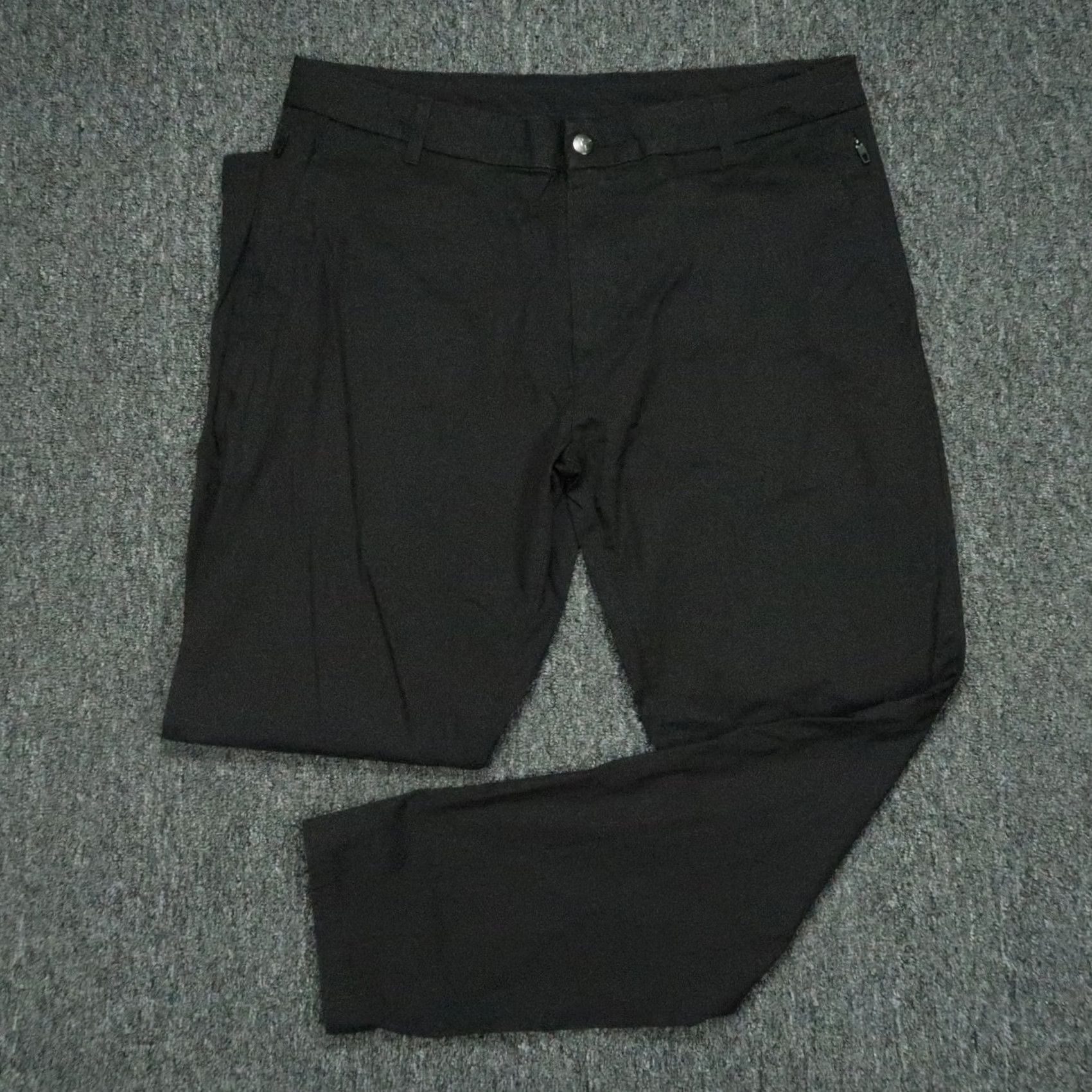 Vintage Birddogs Pants Mens 36x30 Black Stretch Khakis Zip Pocket Straight Trouser Chino Shirt? Size US 36 / EU 52 - 2 Thumbnail