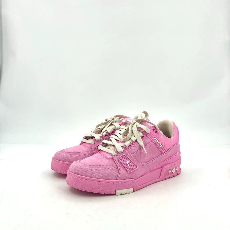 Louis Vuitton Louis Vuitton Pink logo presbyopic round toe lace-up casua Size US 9.5 / IT 39.5 - 1 Thumbnail