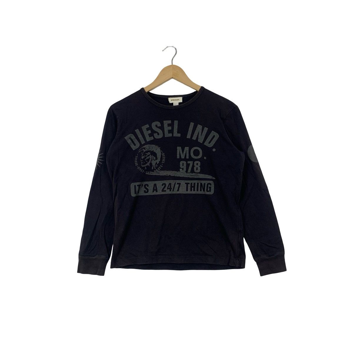 Diesel DIESEL IND Mo 978 Collection Tee Shirt Top Long Sleeve Size US S / EU 44-46 / 1 - 1 Thumbnail