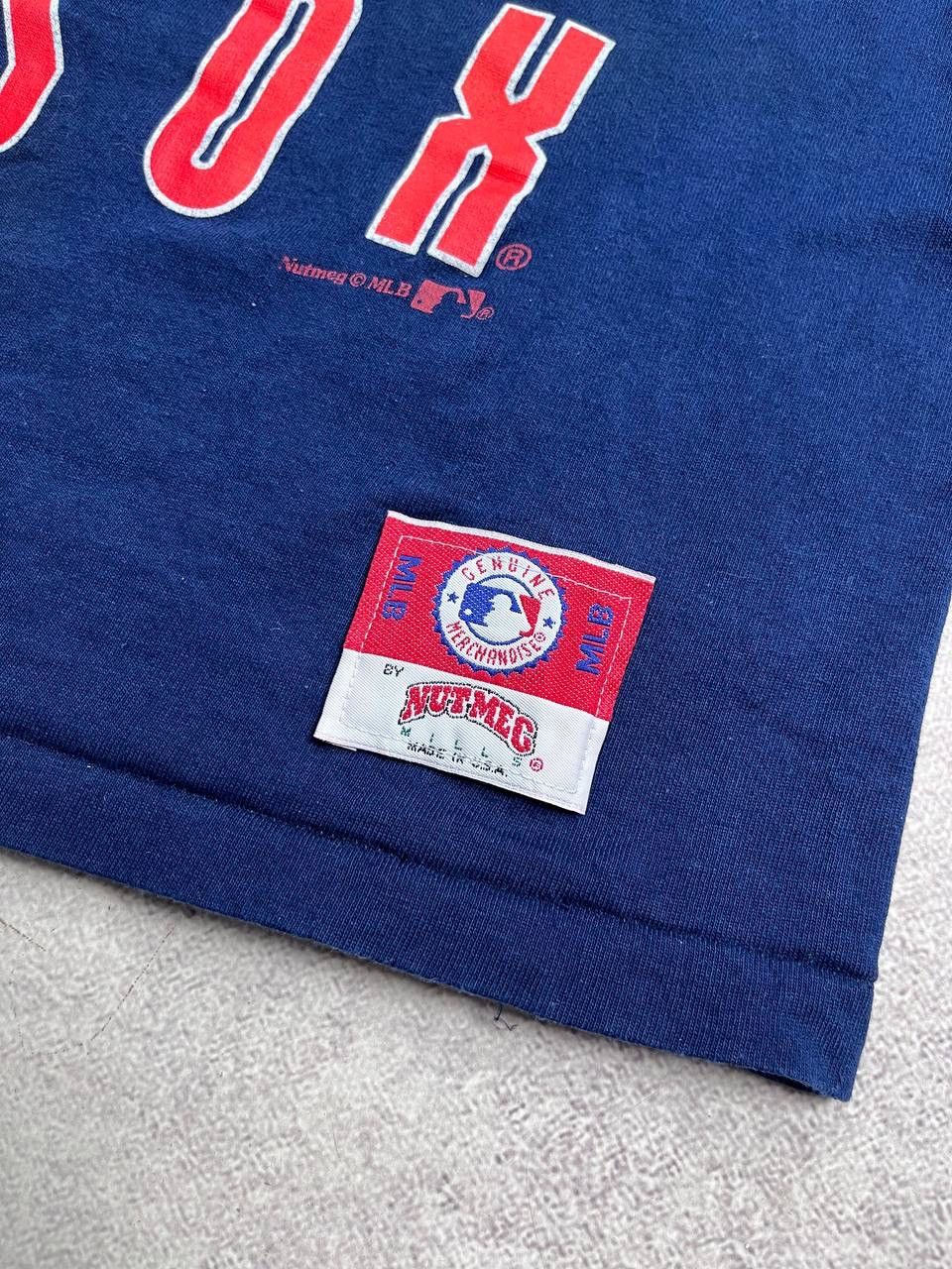 Nutmeg Vintage 90's Nutmeg Mills Boston Red Sox Archive T-shirt L Size US L / EU 52-54 / 3 - 3 Thumbnail