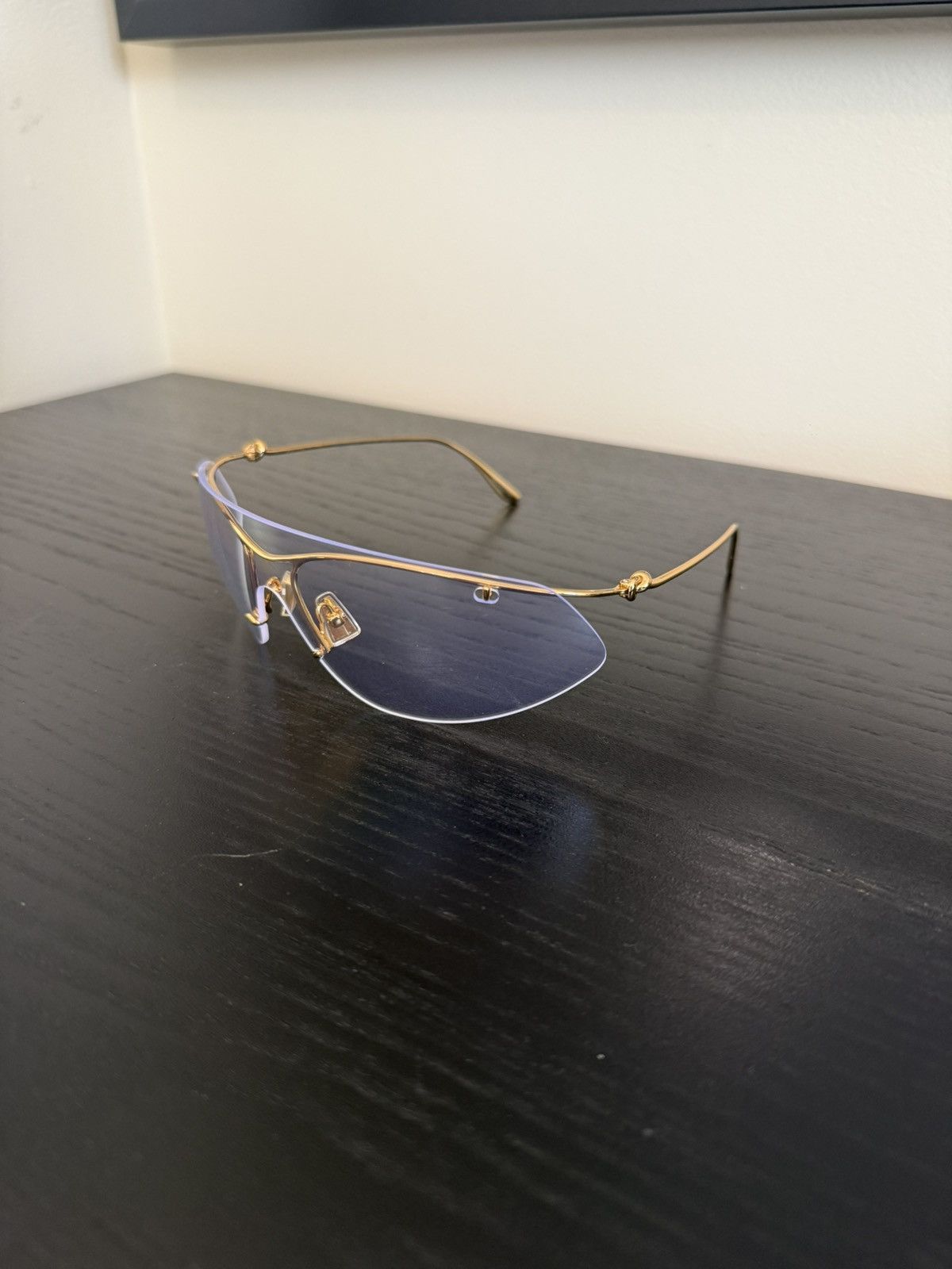Bottega Veneta Bottega Veneta Knot Shield Sunglasses Size ONE SIZE - 2 Thumbnail