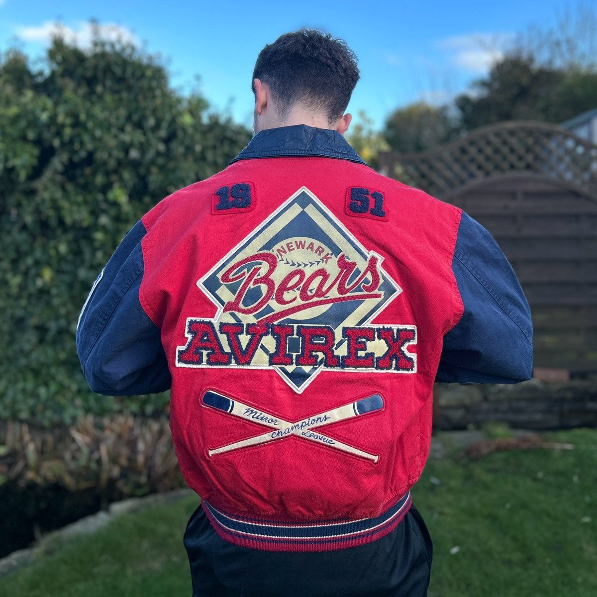 Vintage Vintage Avirex Newark Bears Varsity Jacket (S) | Grailed