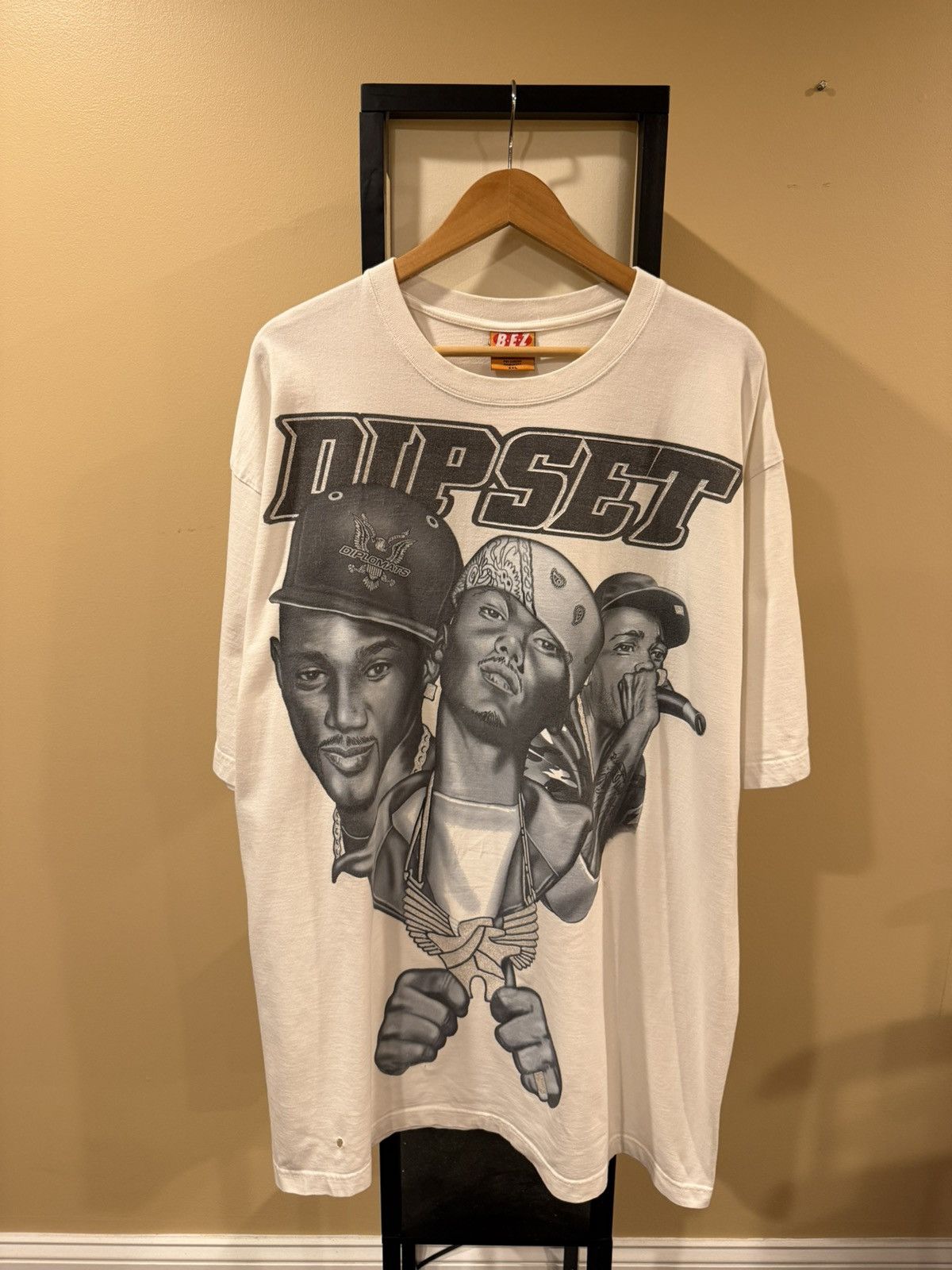 Vintage Vintage Dipset Cam’ron Juelz Jim Jones Writer White T-Shirt Size US XXL / EU 58 / 5 - 13 Thumbnail