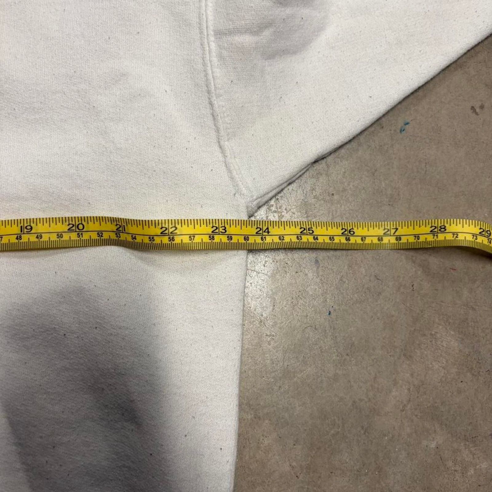 Hanes 2000s blank white hoodie Size US L / EU 52-54 / 3 - 5 Thumbnail