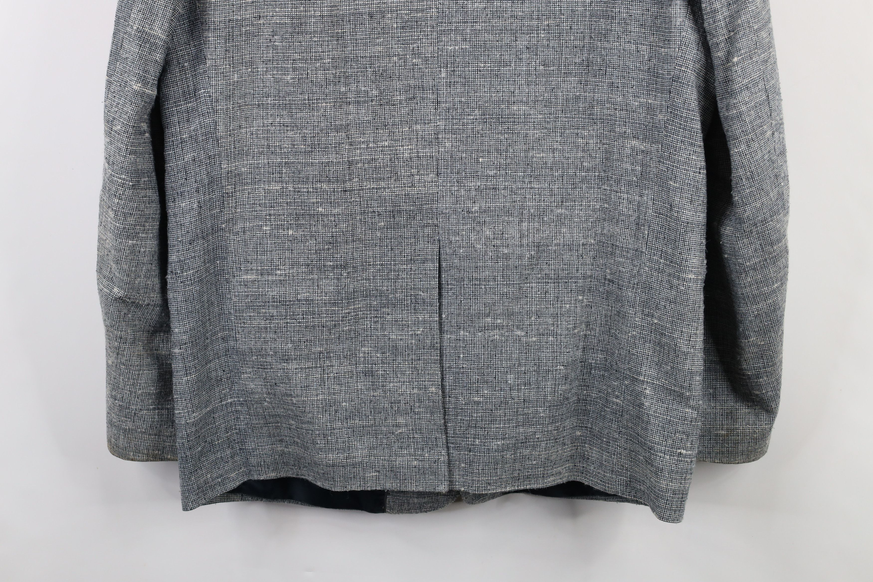 Vintage Vintage 90s Rockabilly Silk 2 Button Suit Coat Blazer Jacket Size US XL / EU 56 / 4 - 15 Thumbnail