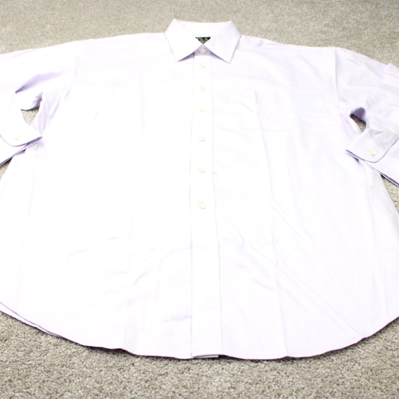Jos. A. Bank Jos. A. Bank Shirt Mens 17, 33 Purple Traveler's Collection Cotton Long Sleeve Dress Shirt Size US XL / EU 56 / 4 - 3 Thumbnail