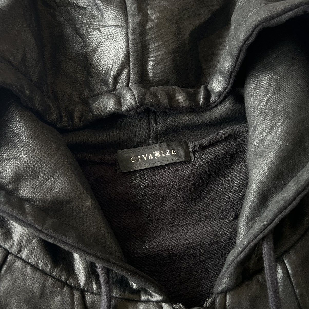 CIVARIZE Civarize Waxed Hooded Long Jacket 2000s Size US L / EU 52-54 / 3 - 7 Thumbnail