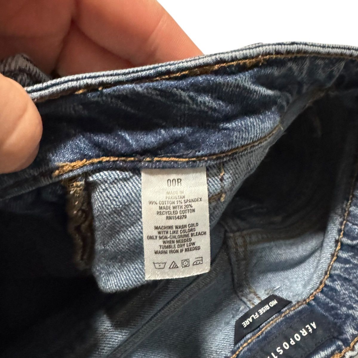 Aeropostale Aeropostale Mid Rise Flare Denim Jeans Women's 26x32 Size 26" / US 2 / IT 38 - 6 Thumbnail