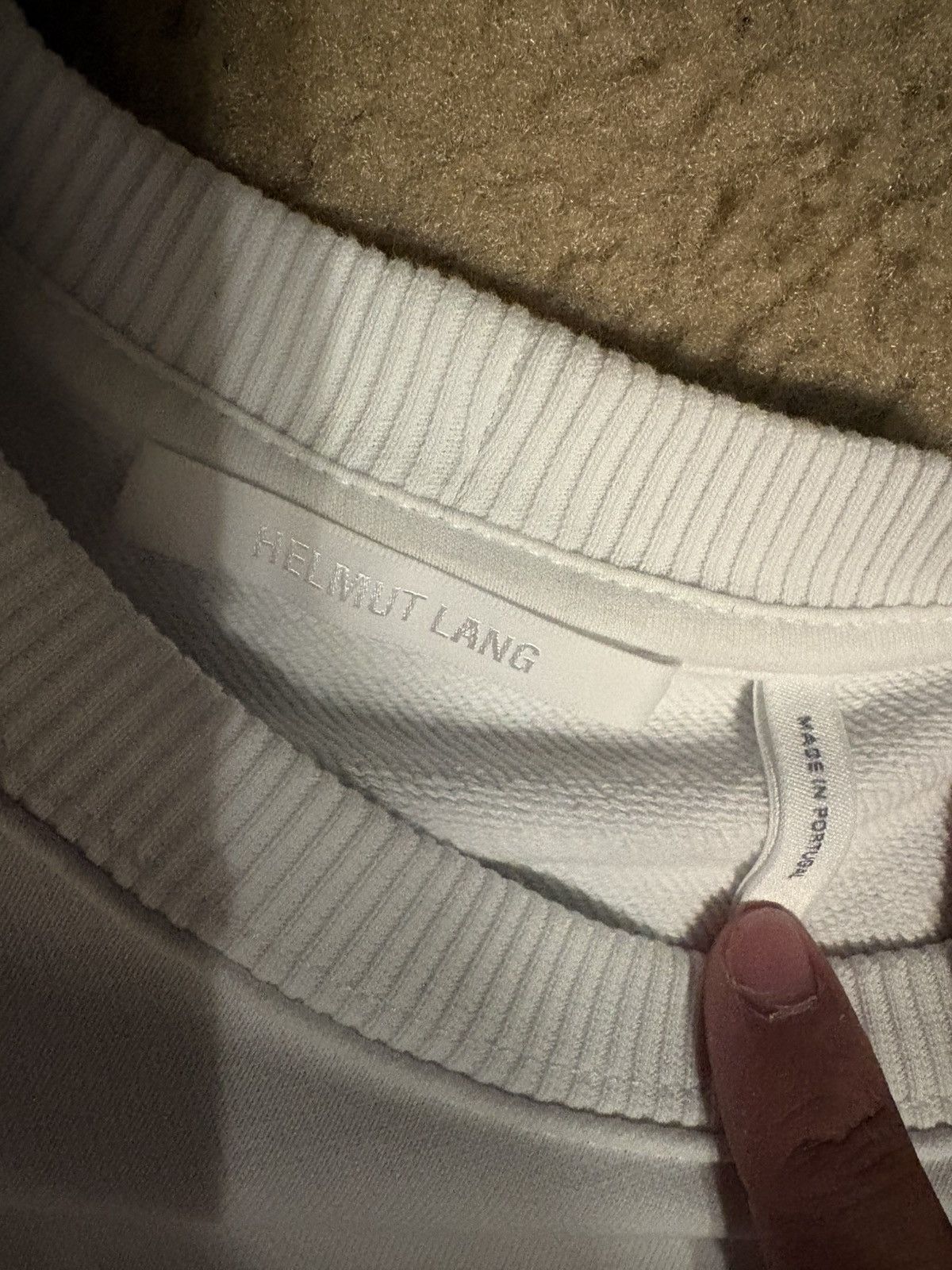 Helmut Lang Helmut lang white crewneck sweater Size US M / EU 48-50 / 2 - 2 Thumbnail