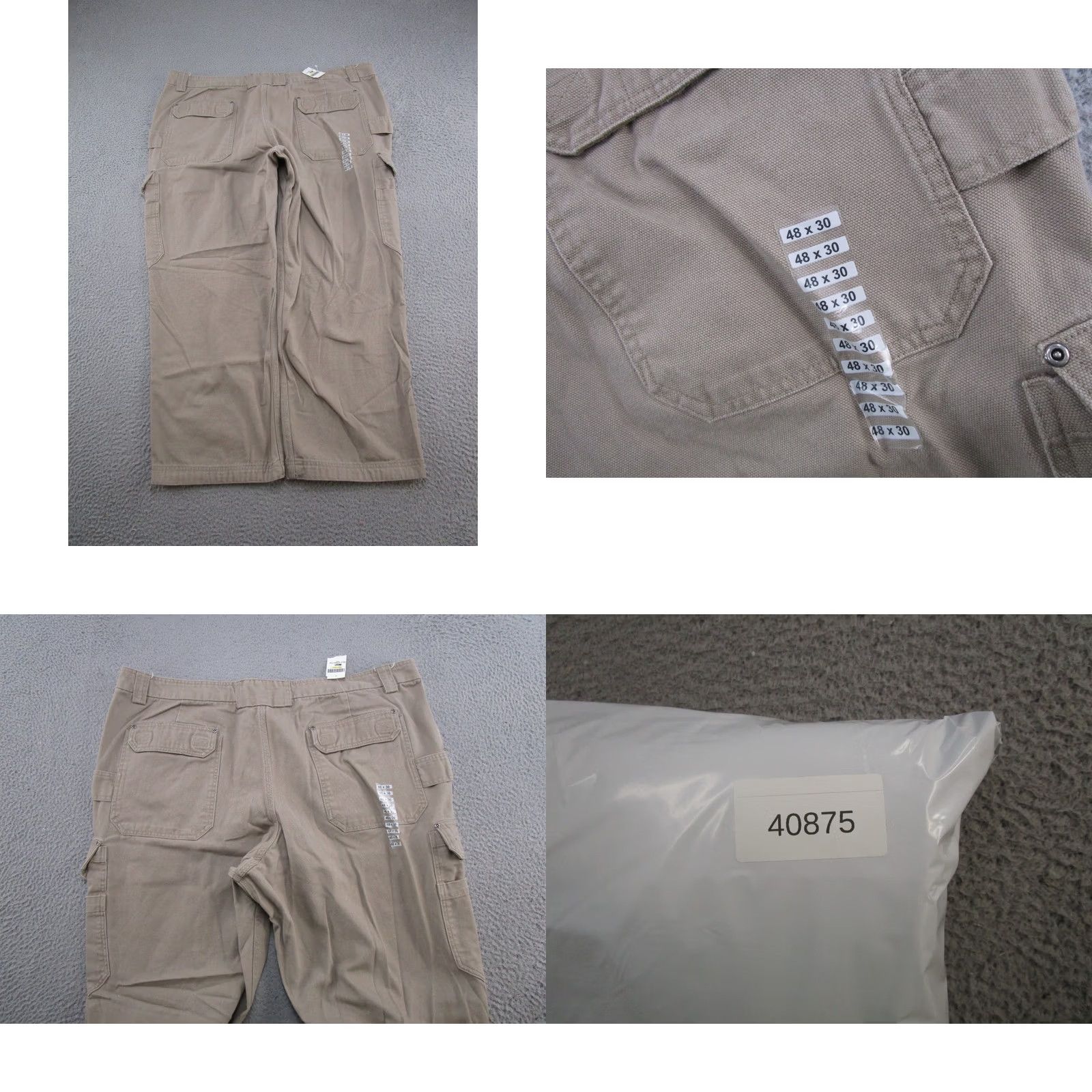 Vintage Duluth Cargo Pants Fire Hose Relaxed Fit Beige Regular 48x30 Men’s Work Pants 48in Straight Rise 10-12in Cotton Canvas Navy Brand Duluth Trading co. Size US 32 / EU 48 - 9 Thumbnail
