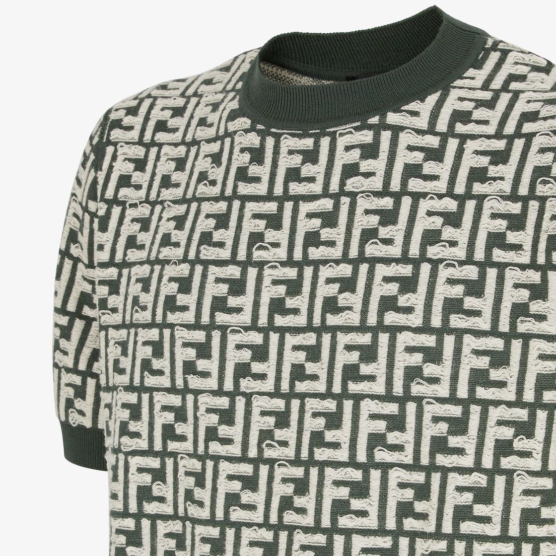 Fendi o1s1wg111025 Pullover in Green/White Size US XL / EU 56 / 4 - 3 Thumbnail