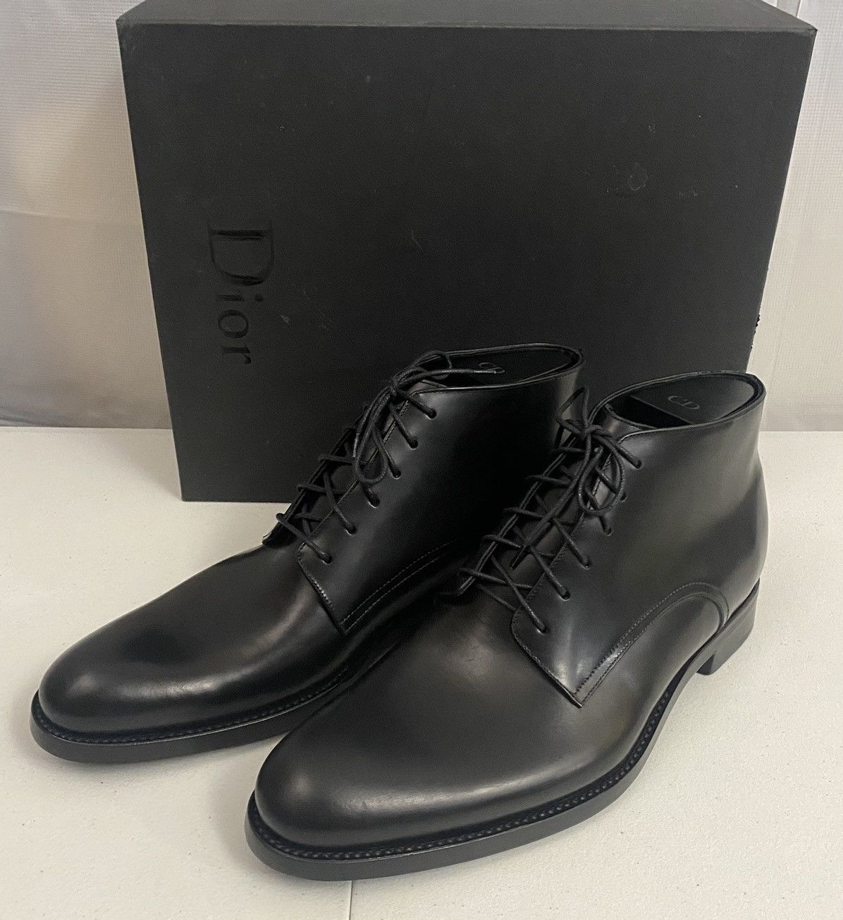 Dior Dior x Kris Van Assche Black Leather Lace Up Boots 11 NEW Size US 11 / EU 44 - 1 Thumbnail